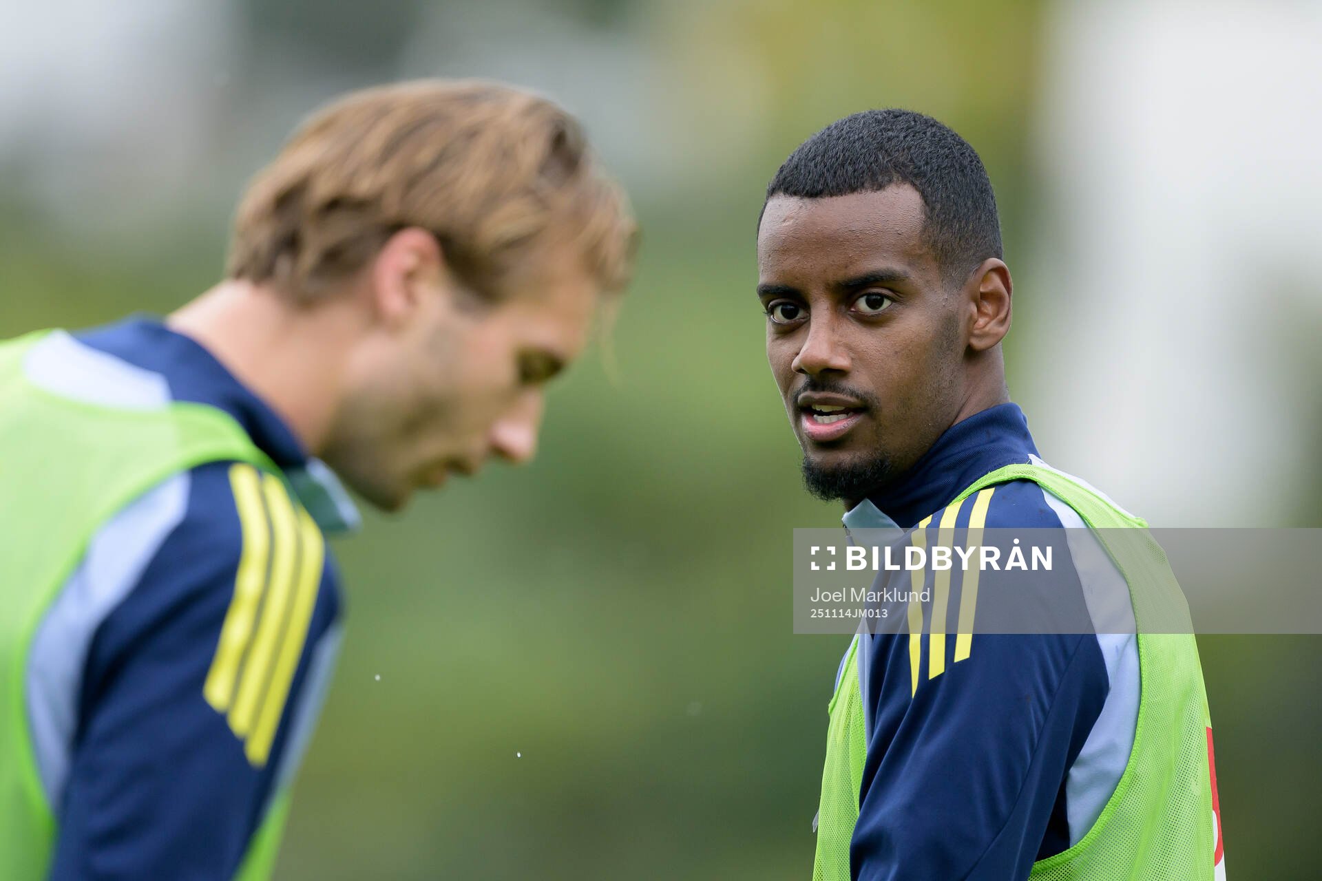 Alexander Isak of the Swedish national football team