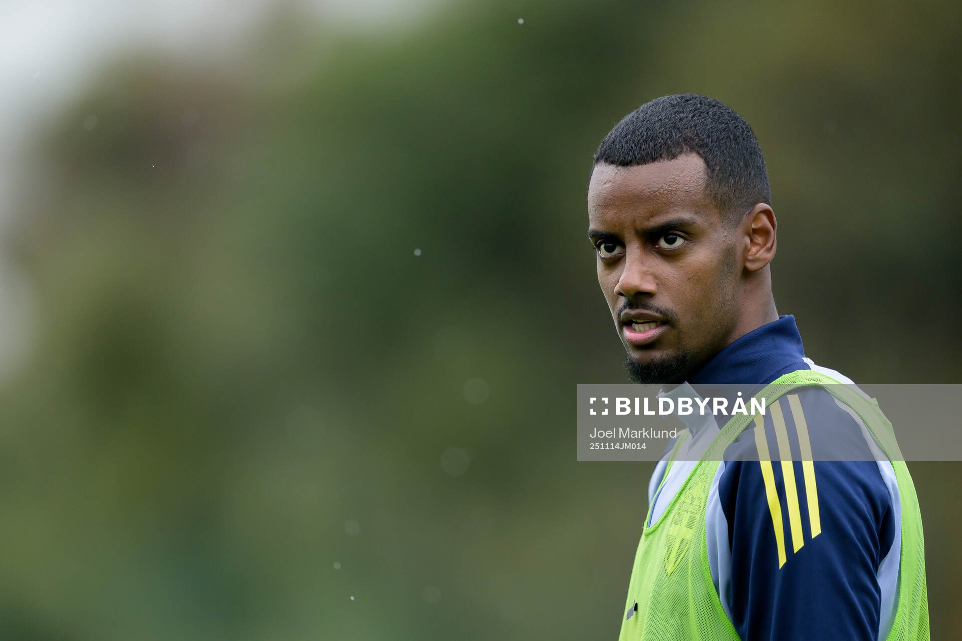 Alexander Isak of the Swedish national football team