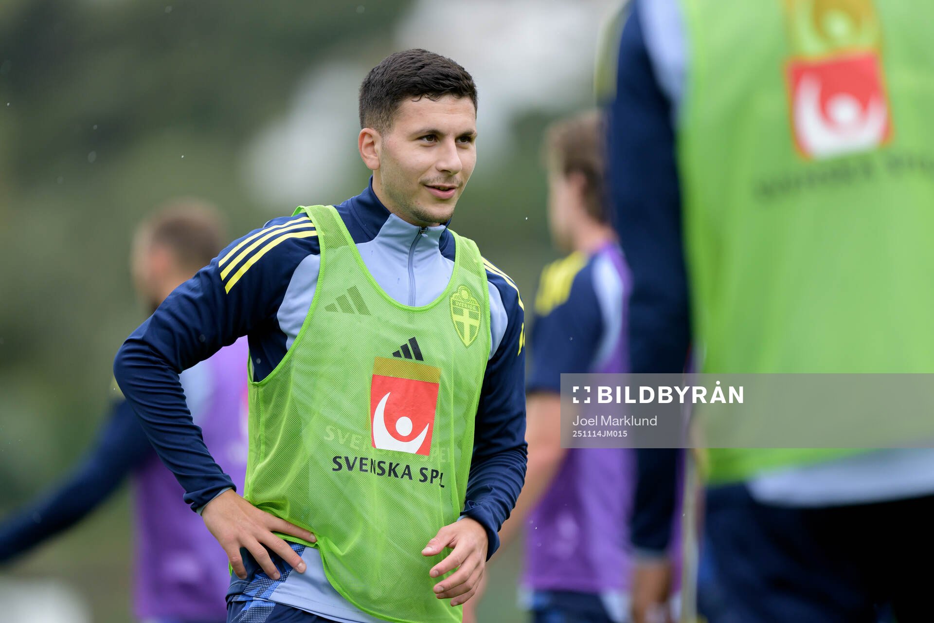 Roony Bardghji of the Swedish national football team