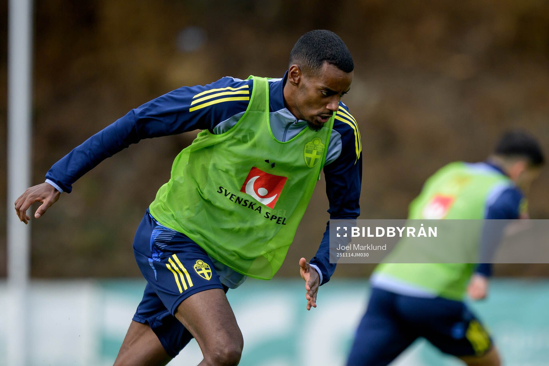 Alexander Isak of the Swedish national football team