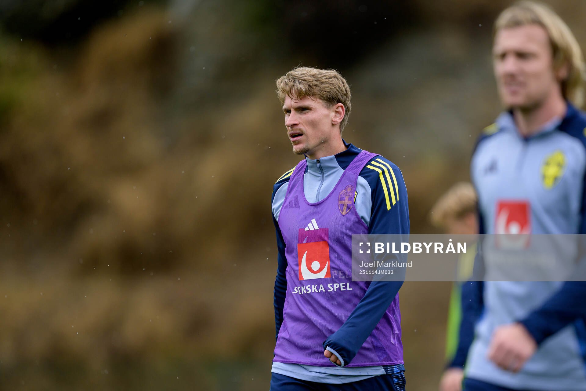 Carl Starfelt of the Swedish national football team