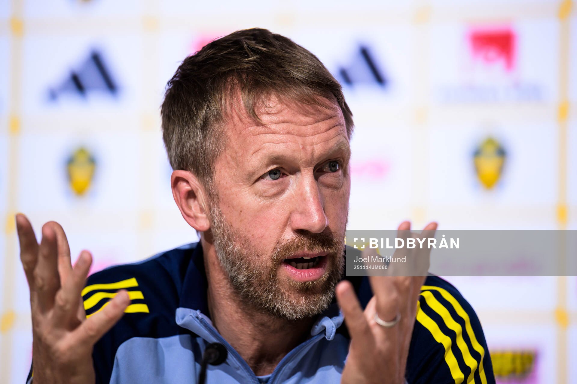 Head coach Graham Potter of the Swedish national football