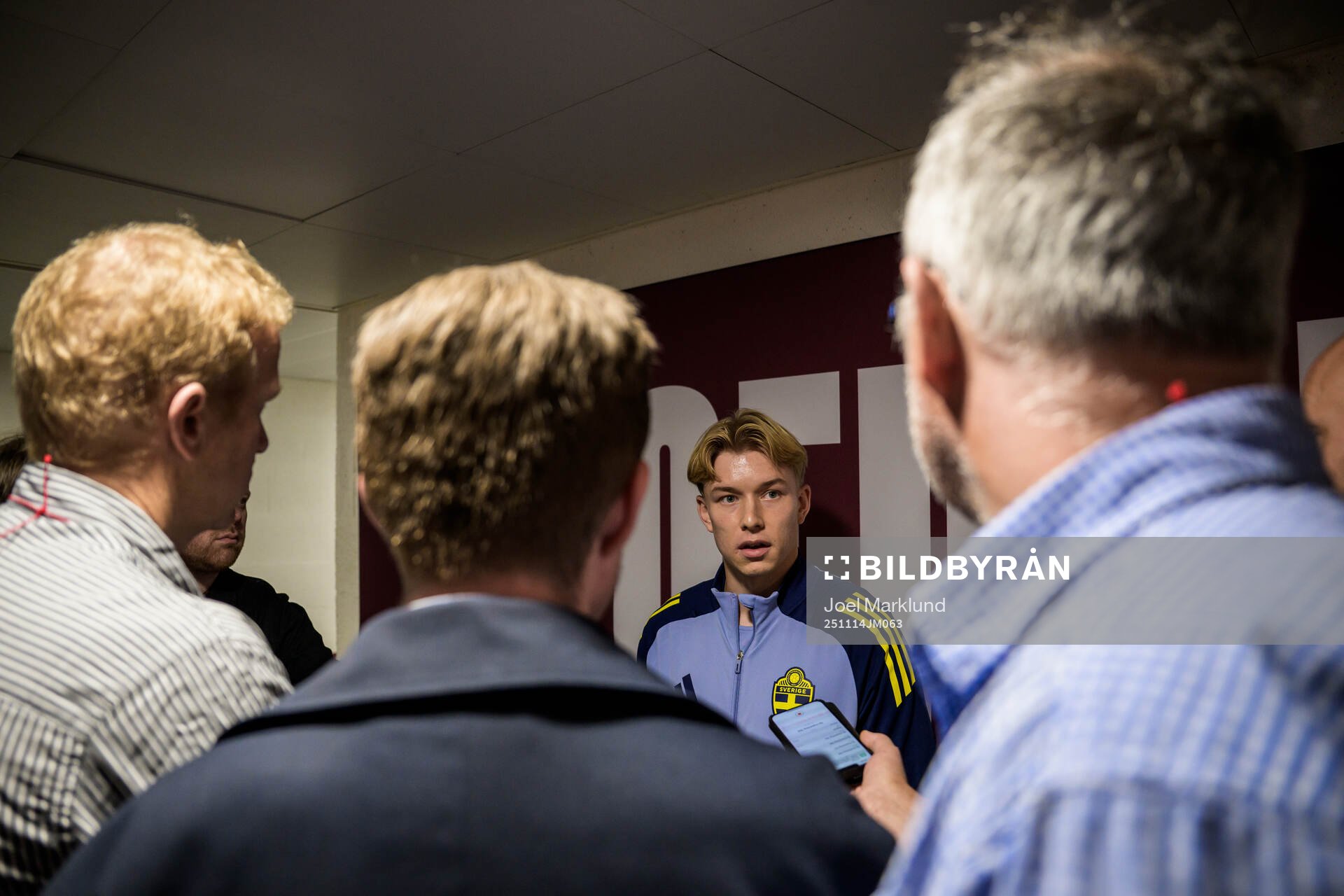 Daniel Svensson of the Swedish national football team talks