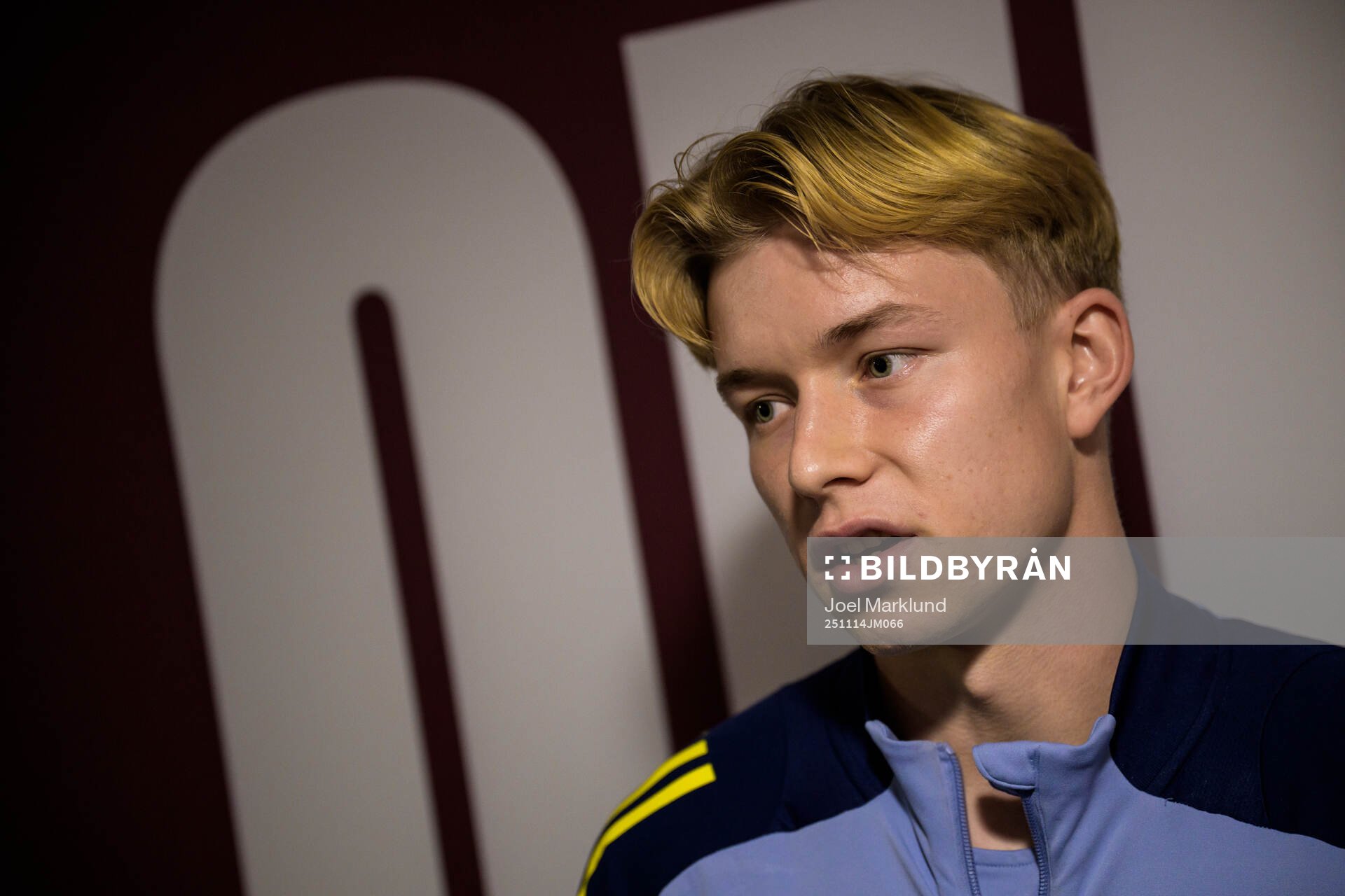 Daniel Svensson of the Swedish national football team talks