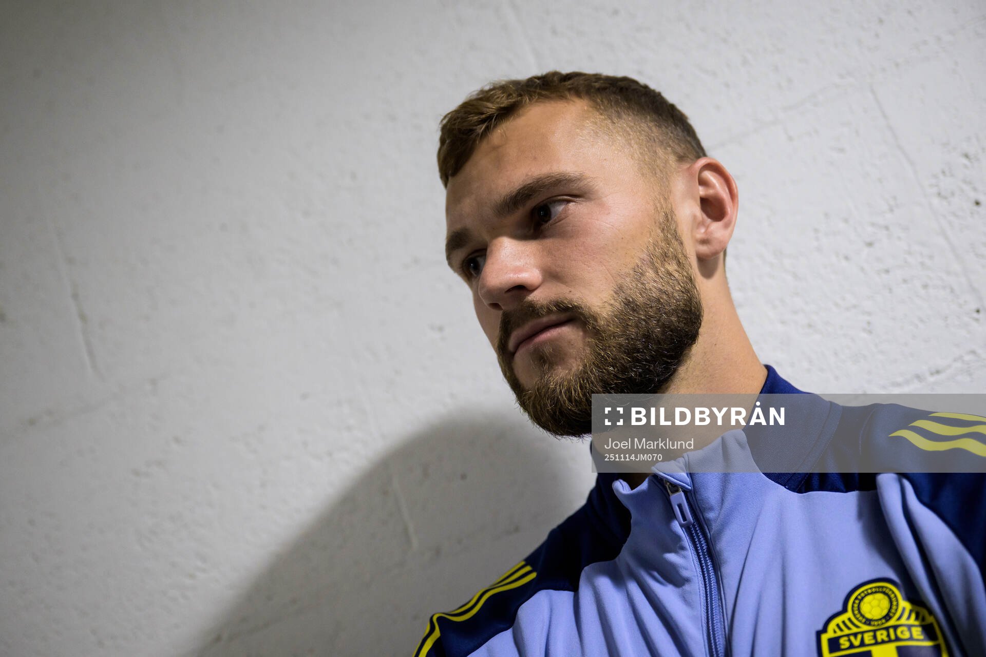 Jesper Karlström of the Swedish national football team