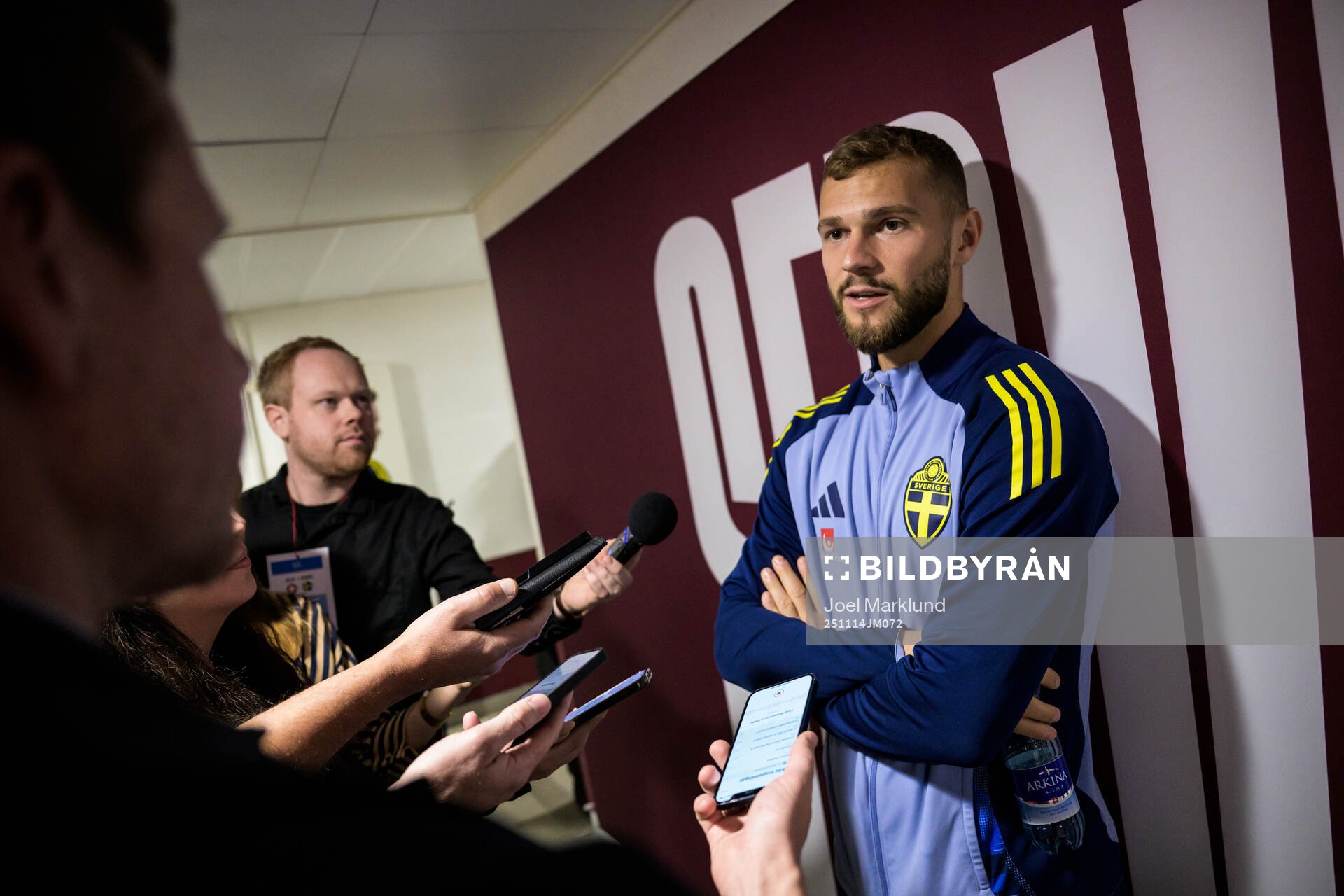 Jesper Karlström of the Swedish national football team