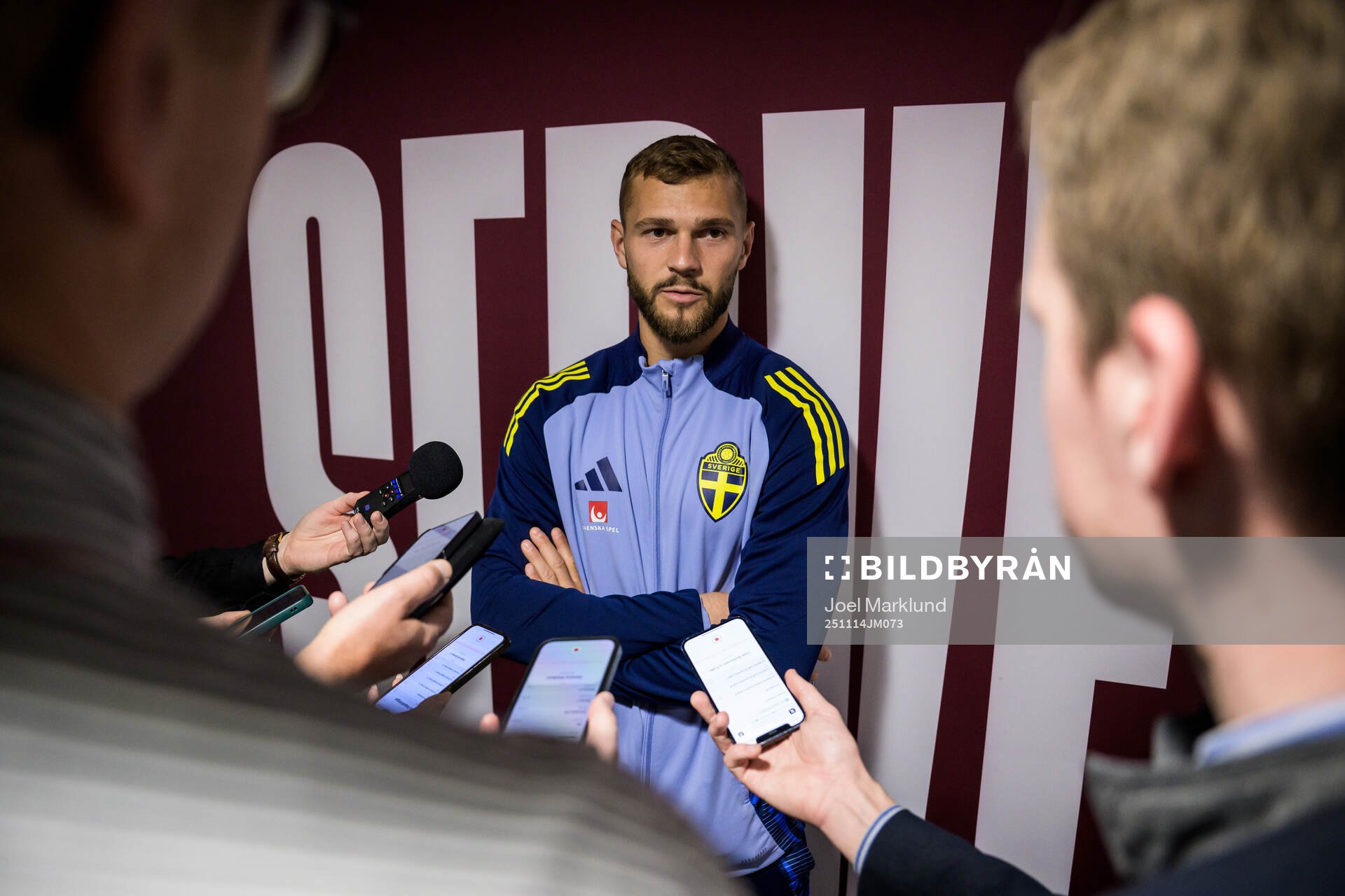 Jesper Karlström of the Swedish national football team