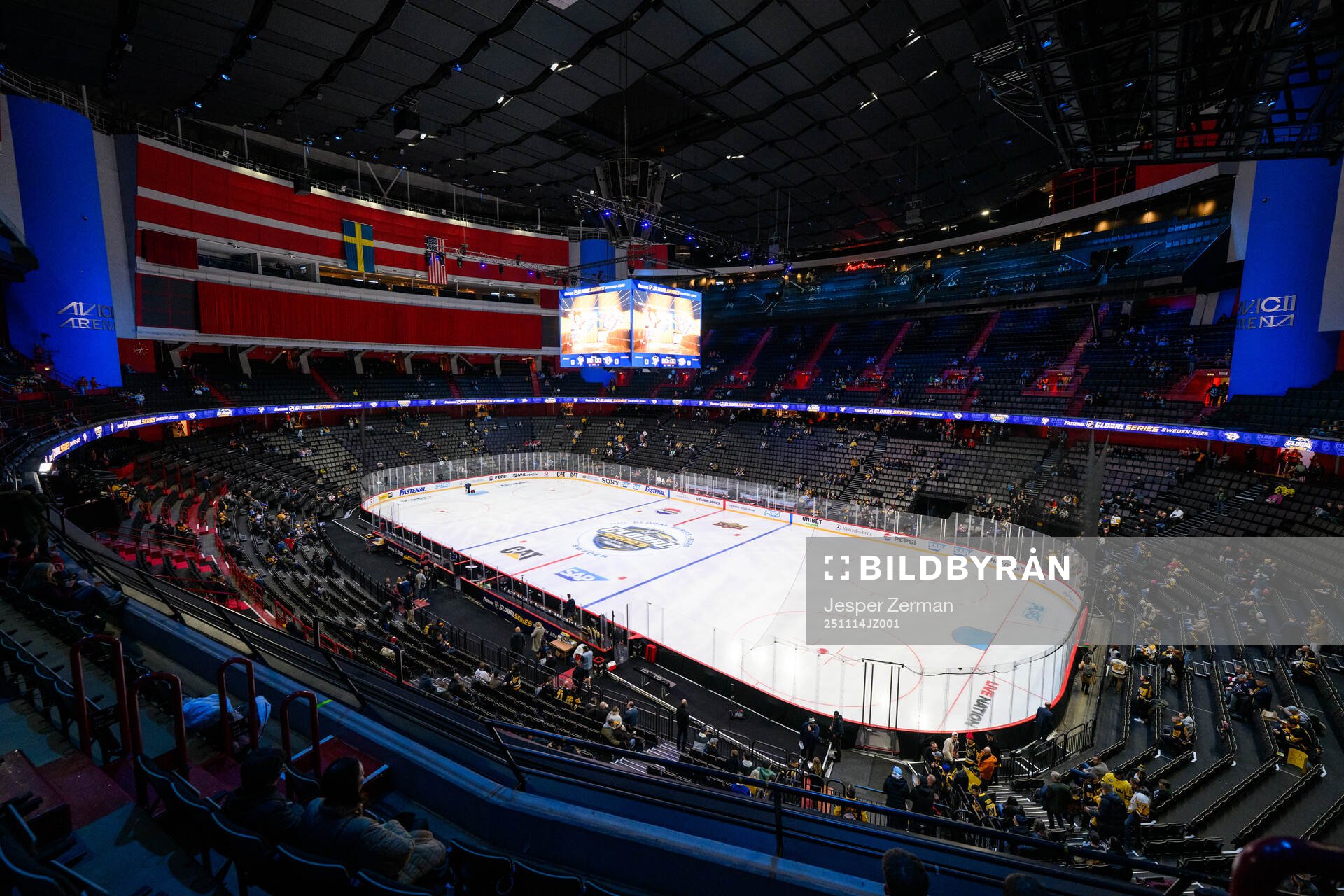 Interior view of Avicii Arena