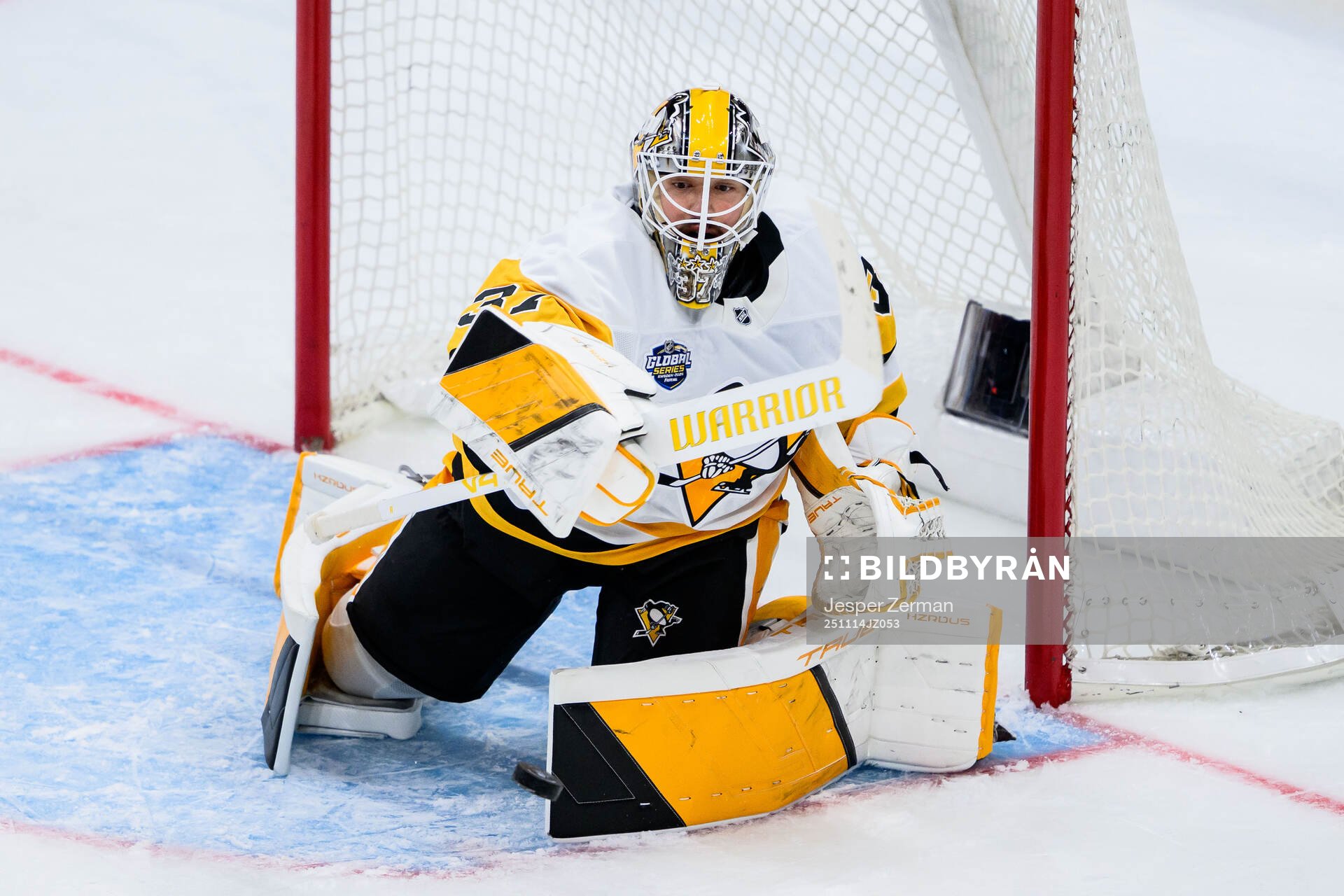Goalkeeper Arturs Silovs of Pittsburgh Penguins