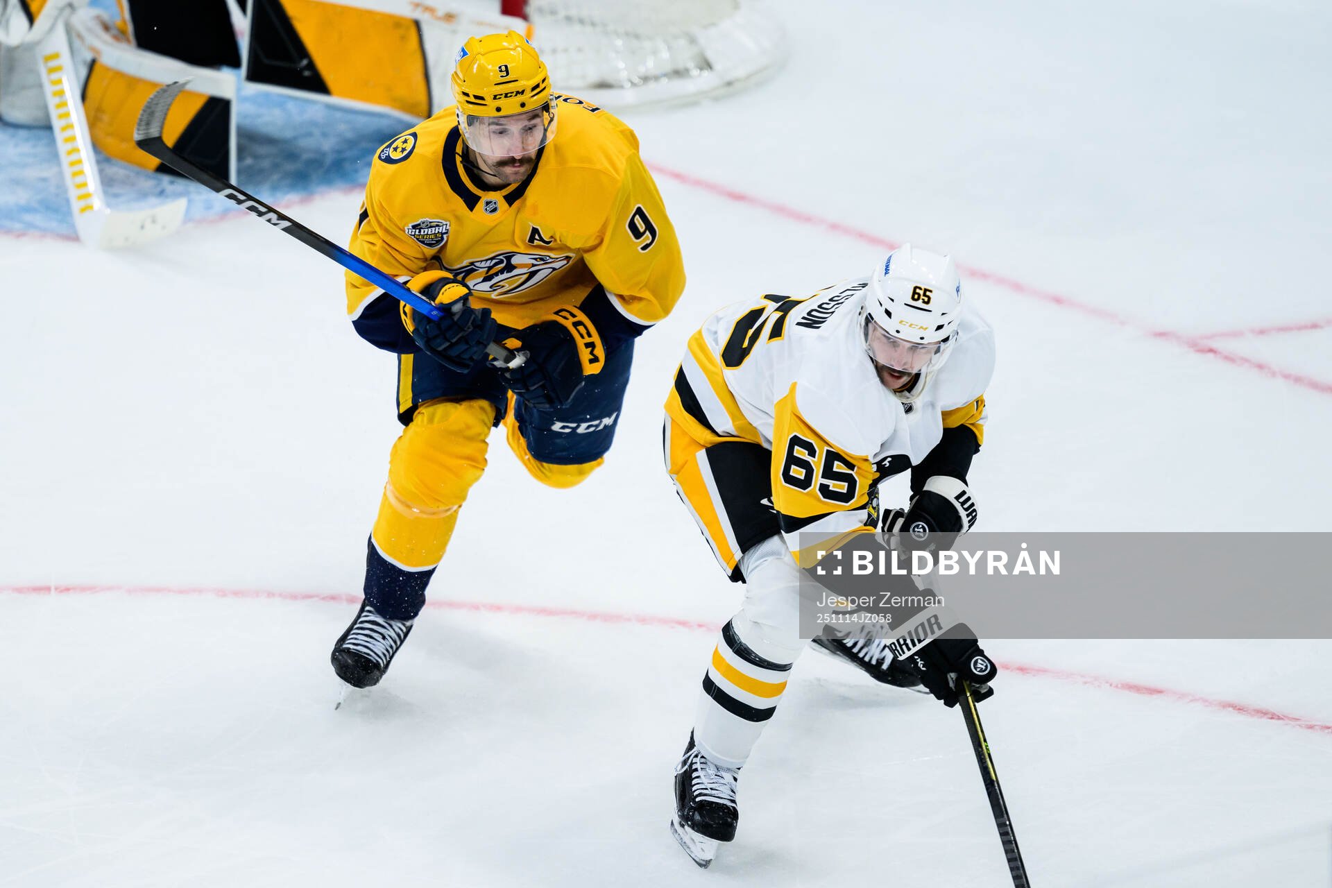 Filip Forsberg of Nashville Predators and Erik Karlsson of