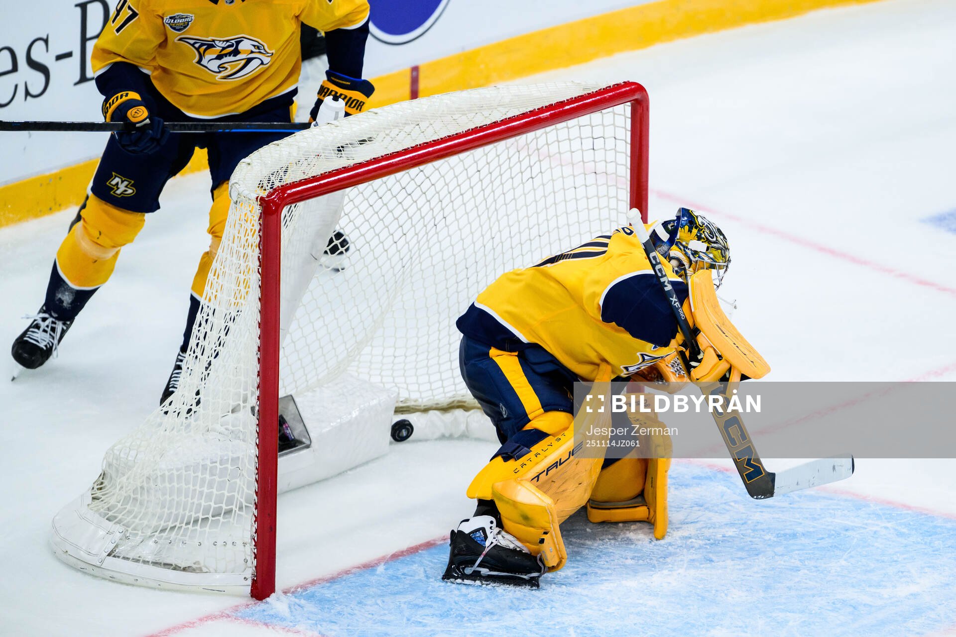 Goaltender Juuse Saros of Nashville Predators
