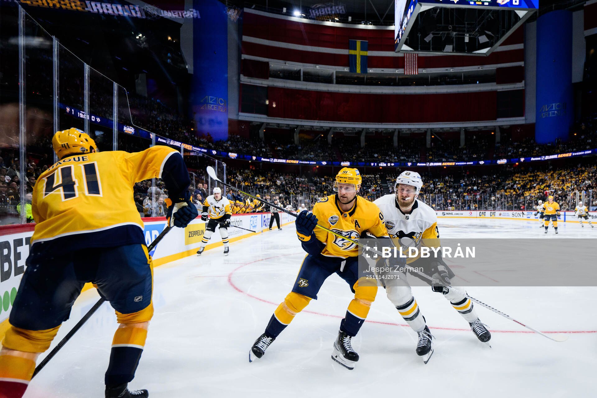 Steven Stamkos of Nashville Predators and Anthony Mantha of
