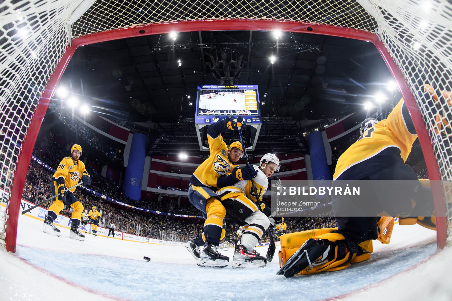 Brady Skjei of Nashville Predators and Ben Kindel of