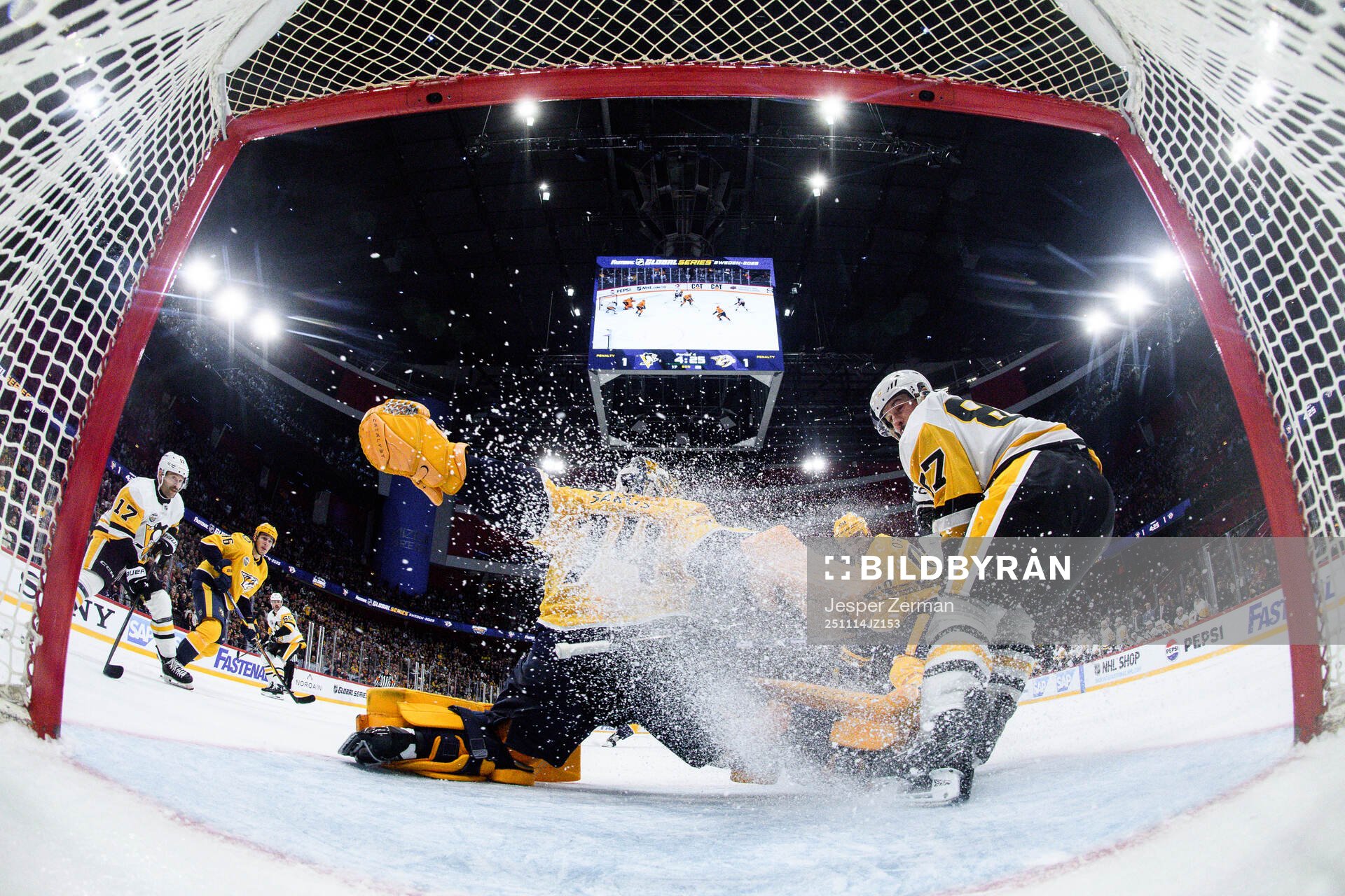 goaltender Juuse Saros of Nashville Predators and Sidney