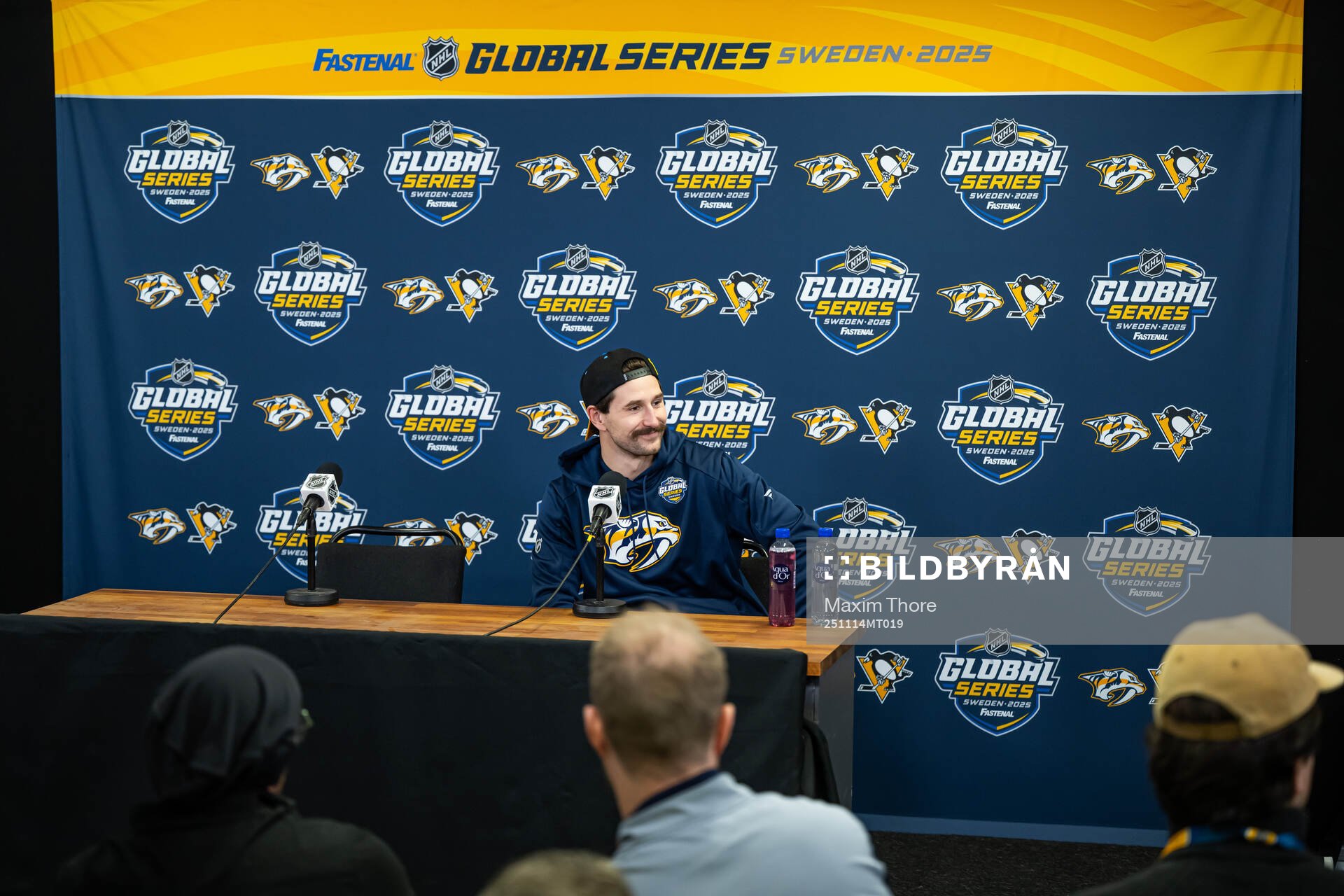 Filip Forsberg at a press conference
