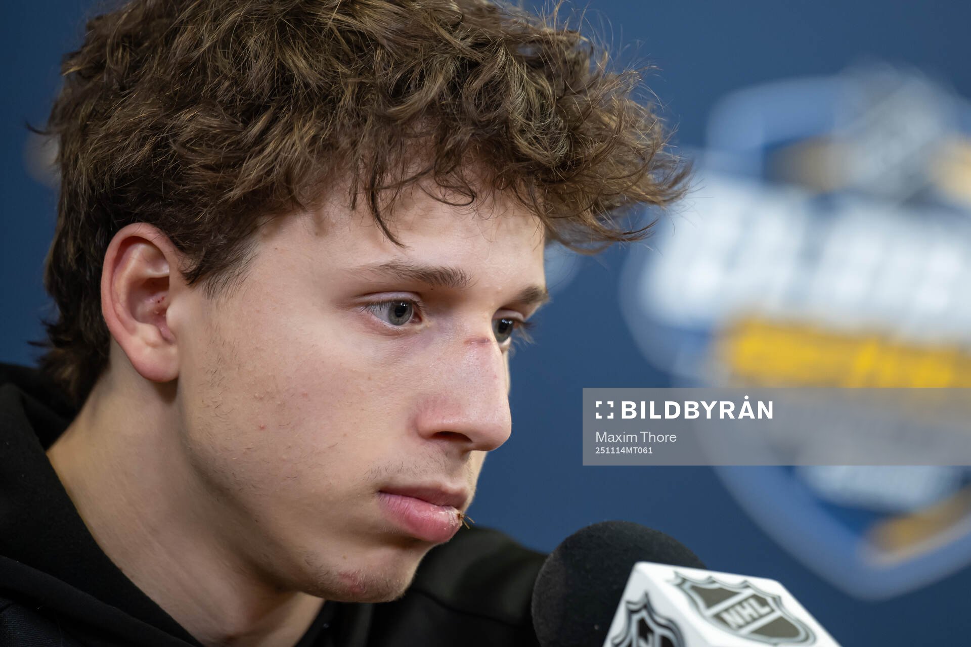 Ben Kindel at a press conference