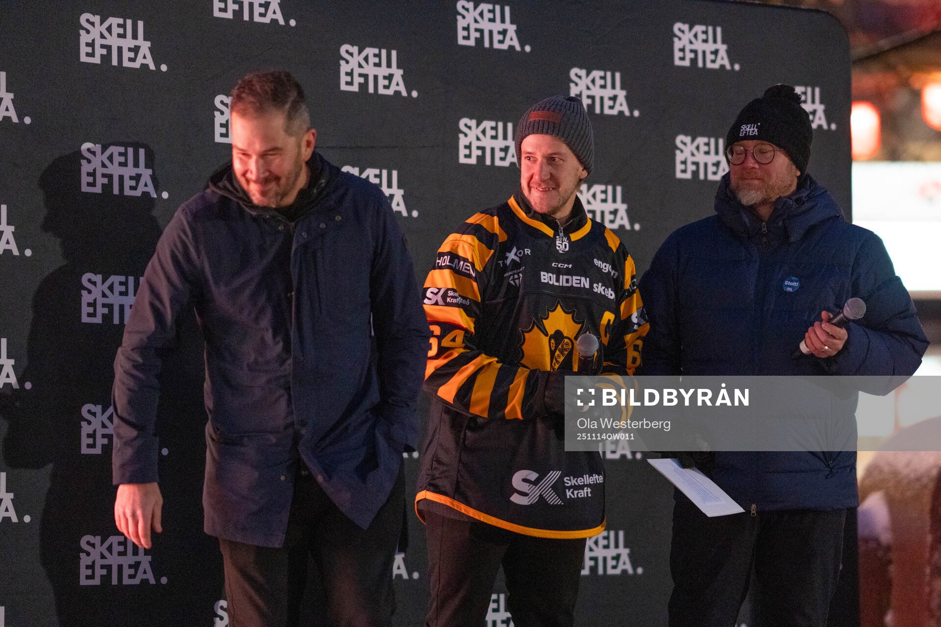 Skellefteås Jimmie Ericsson , Jonathan Pudas och