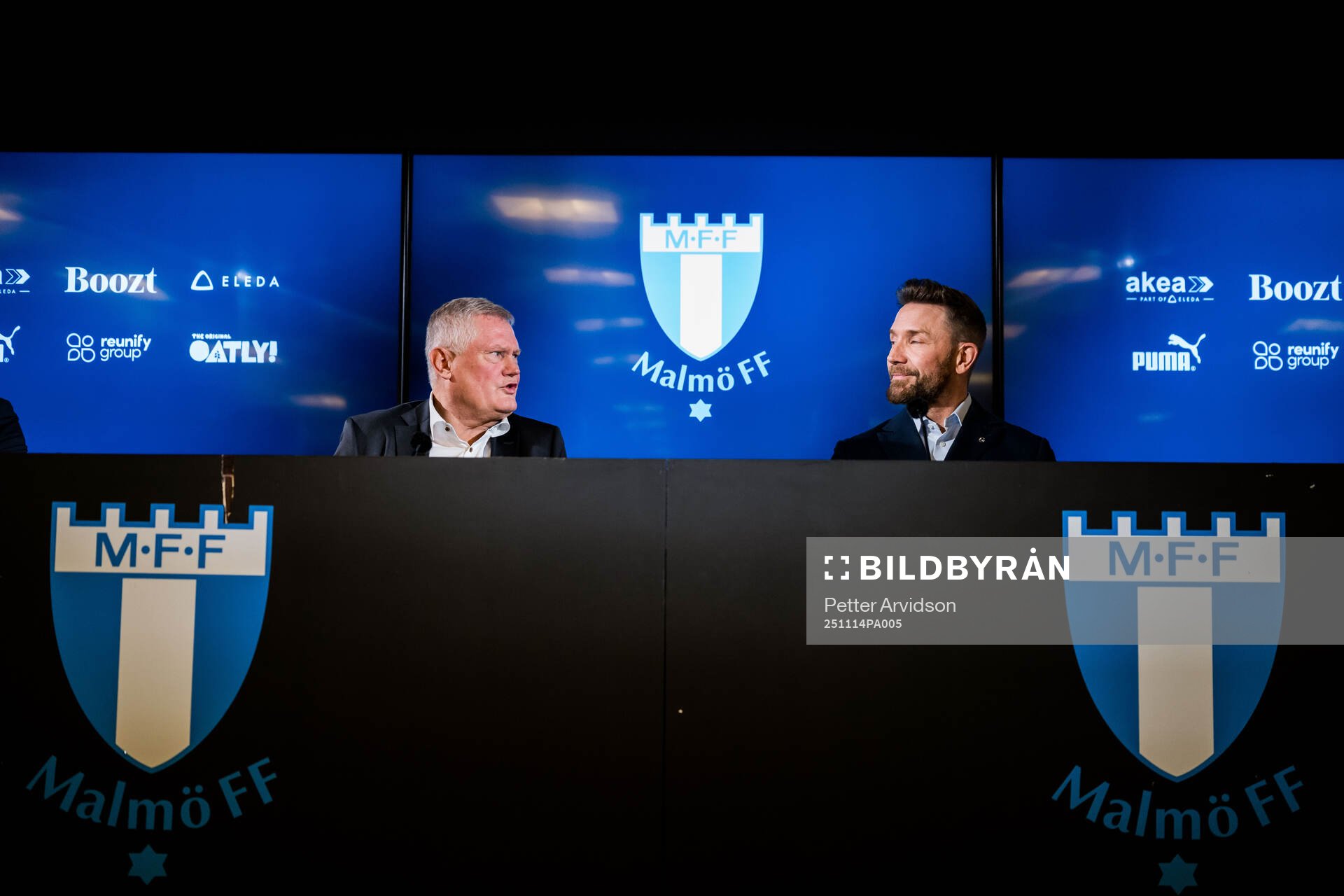 Ordförande Anders Pålsson och Jimmy Rosengren när Malmö