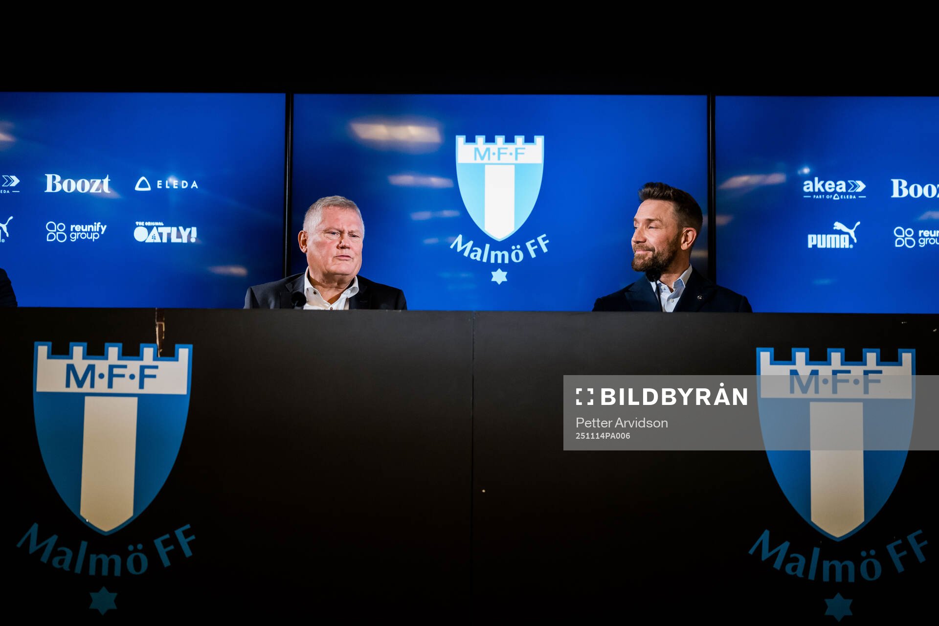 Ordförande Anders Pålsson och Jimmy Rosengren när Malmö