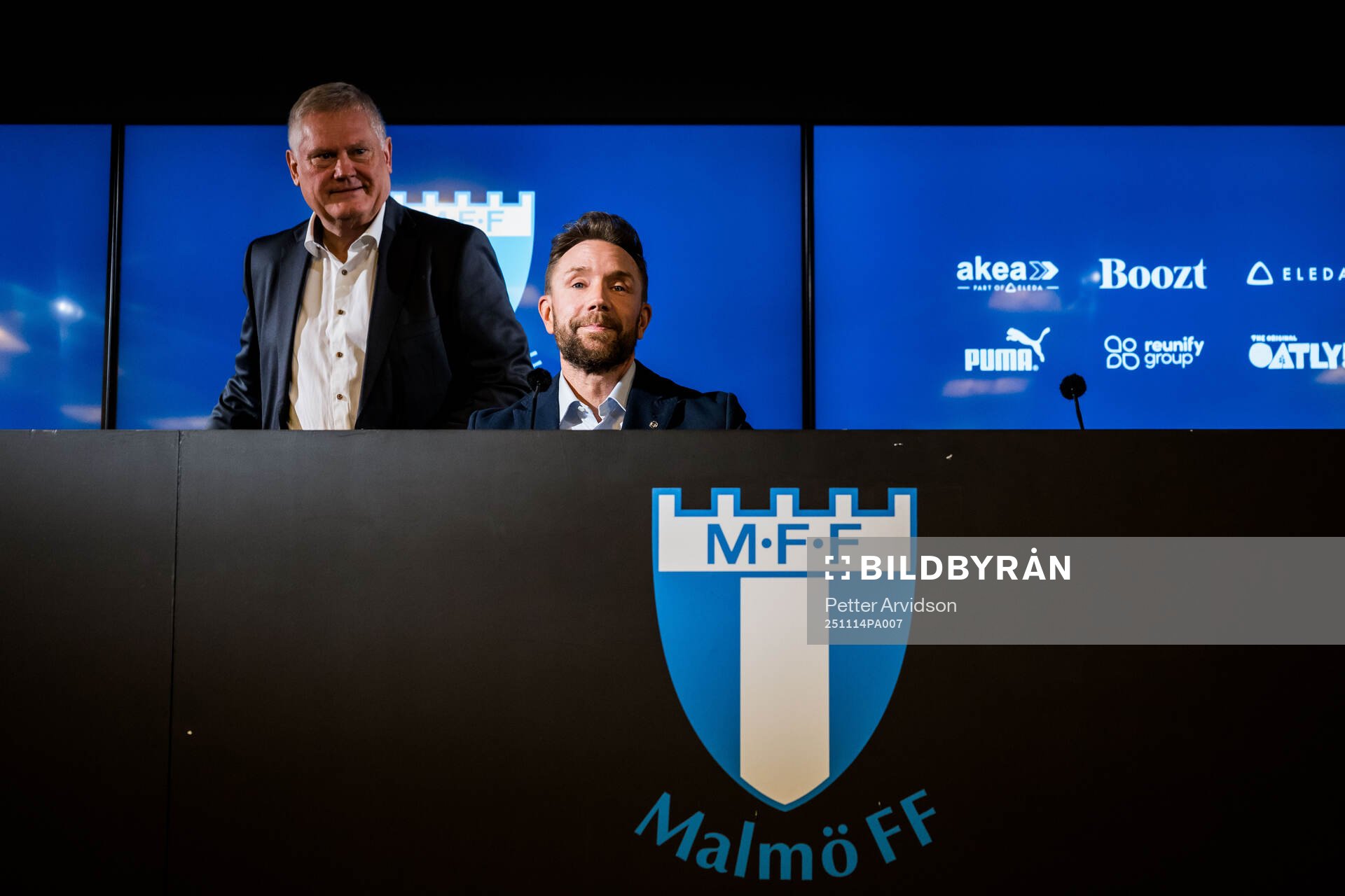 Ordförande Anders Pålsson och Jimmy Rosengren när Malmö