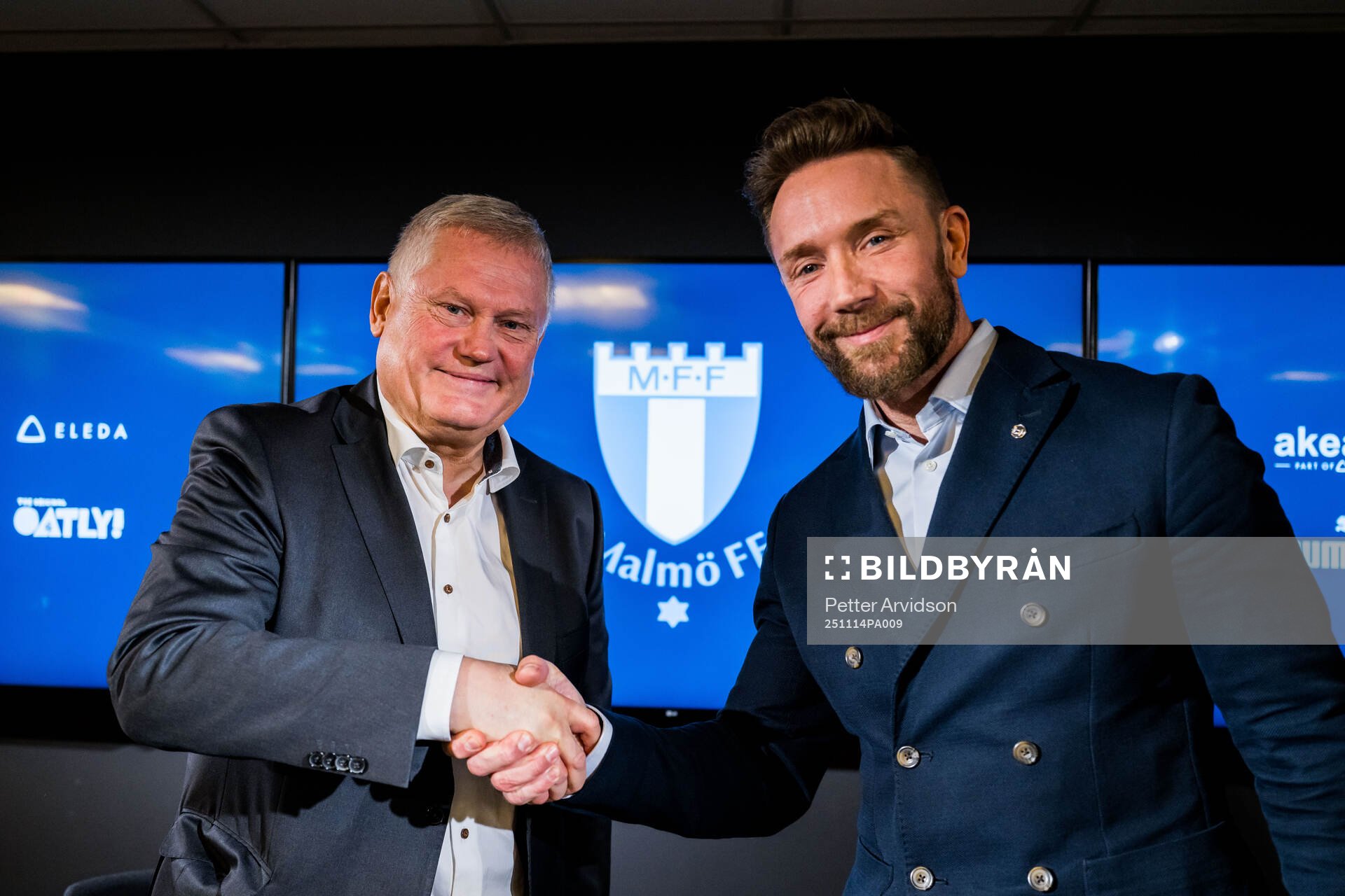 Ordförande Anders Pålsson och Jimmy Rosengren när Malmö