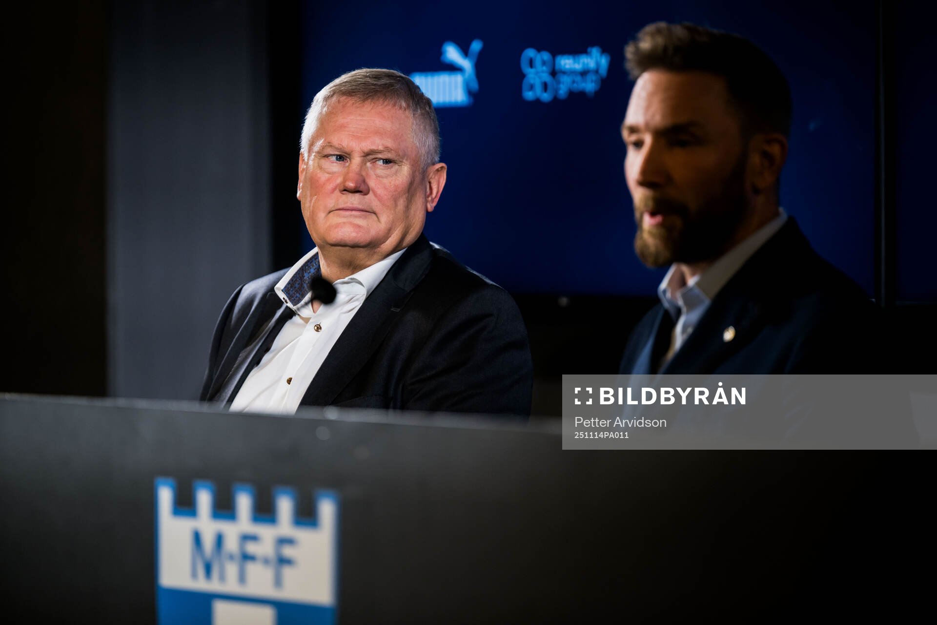 Ordförande Anders Pålsson och Jimmy Rosengren när Malmö