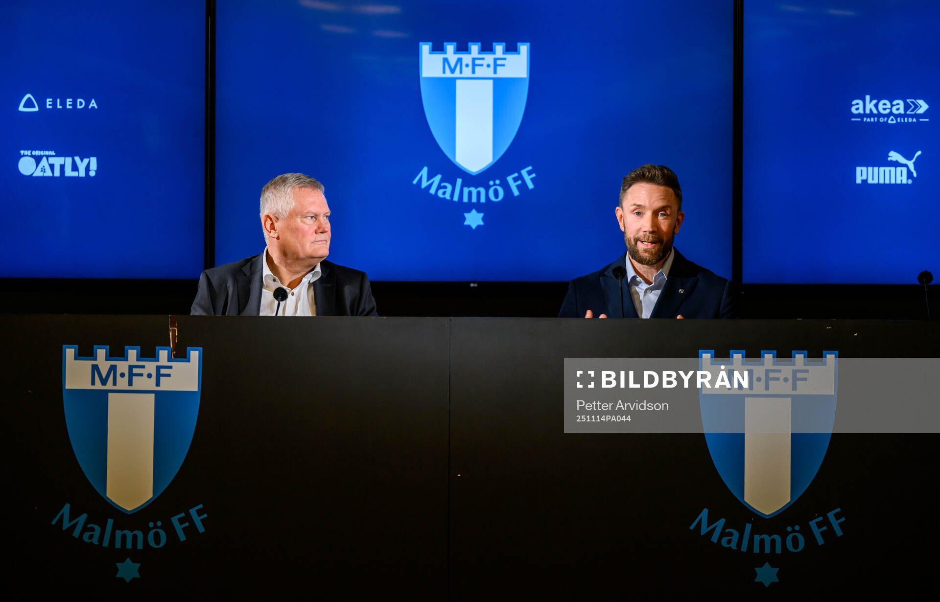 Ordförande Anders Pålsson och Jimmy Rosengren när Malmö