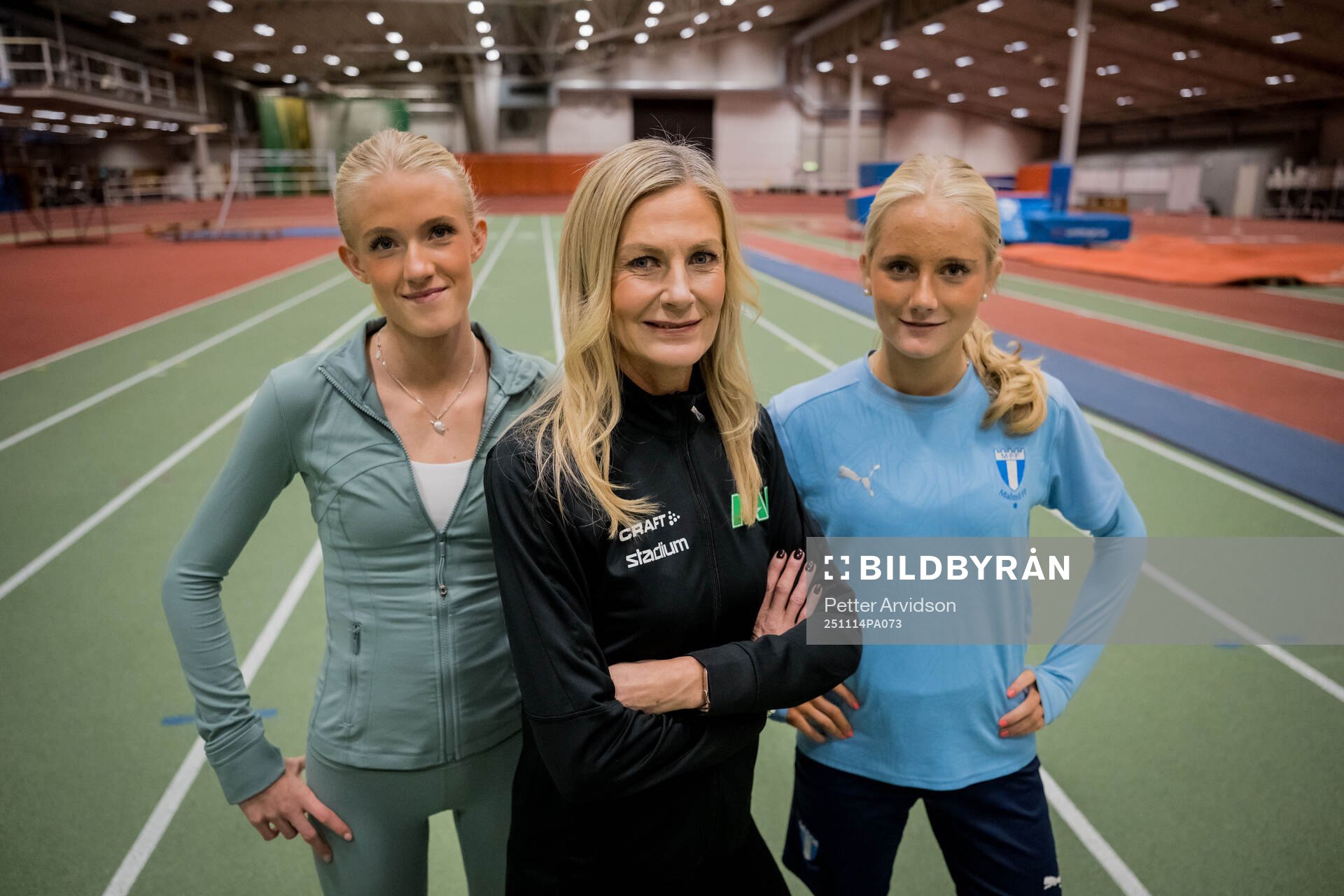 Friidrottande Ebba Elm, mamma Linda Elm och