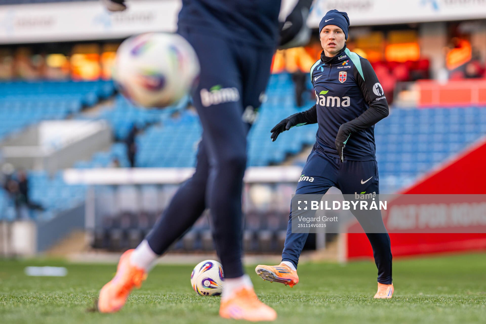 Andreas Schjelderup of the Norwegian national football team