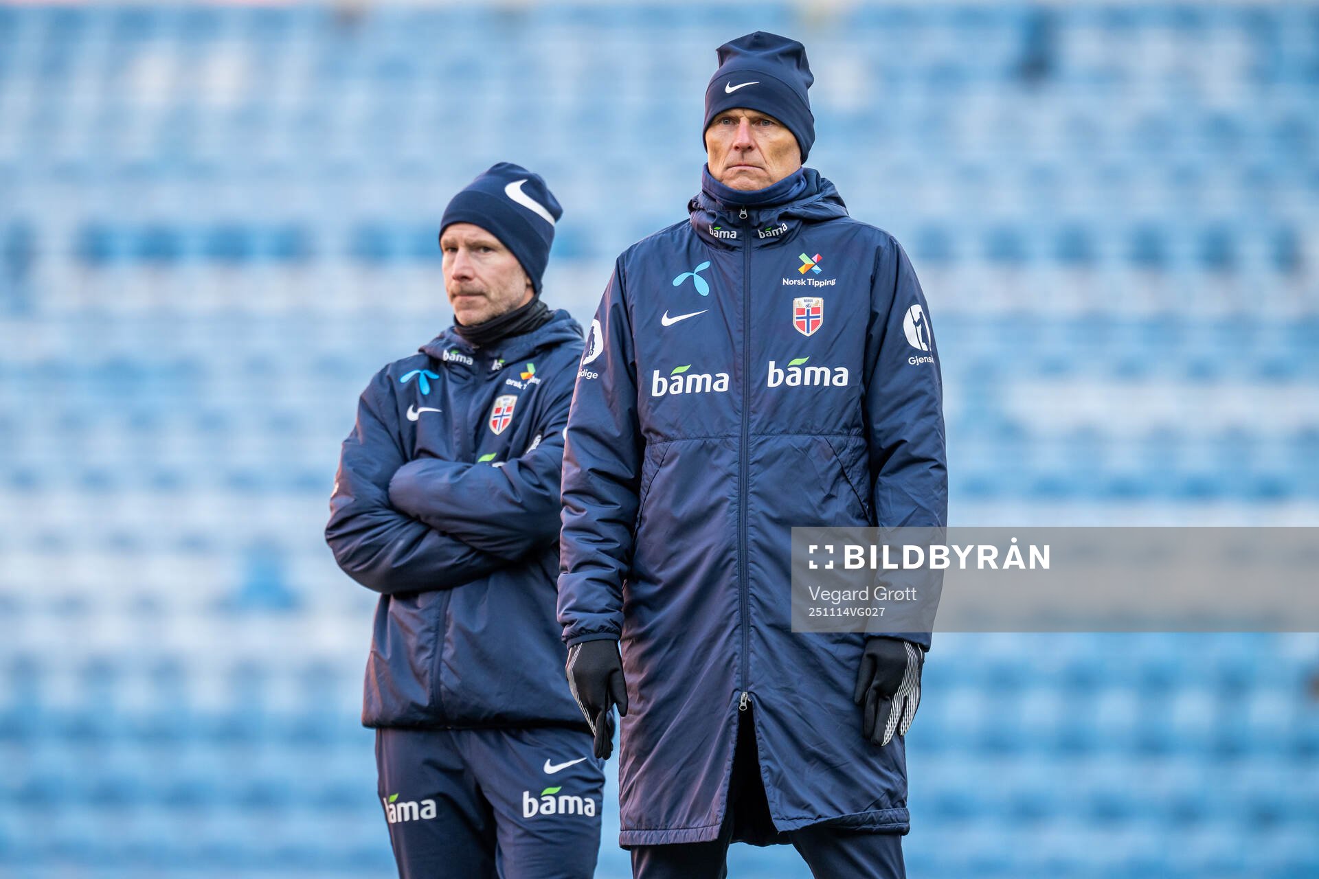 Fitness coach Bjørn Vidar Stenersen and head coach Ståle