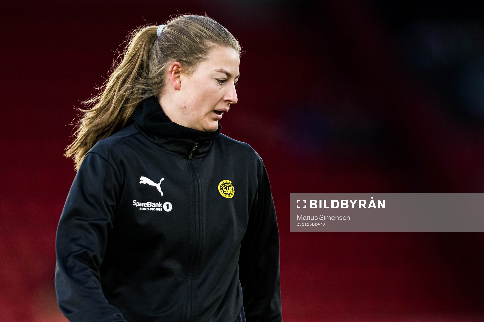 Cecilie Falch of Bodø/Glimt warms up