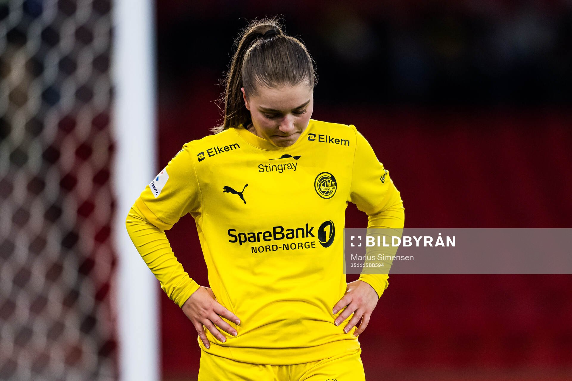 Amie Sannes of Bodø/Glimt looks dejected