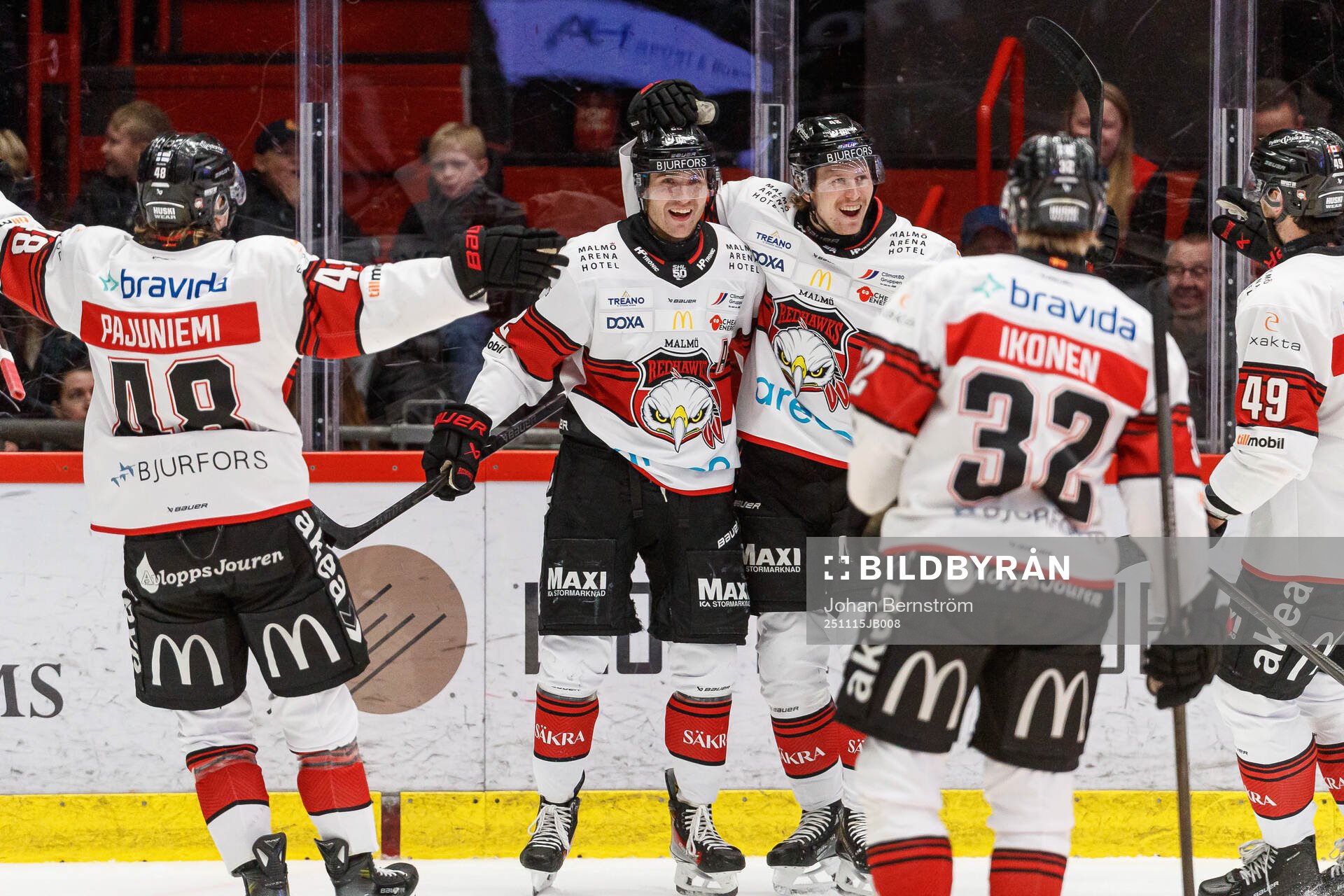 Malmö Redhawks Robin Salo jublar
