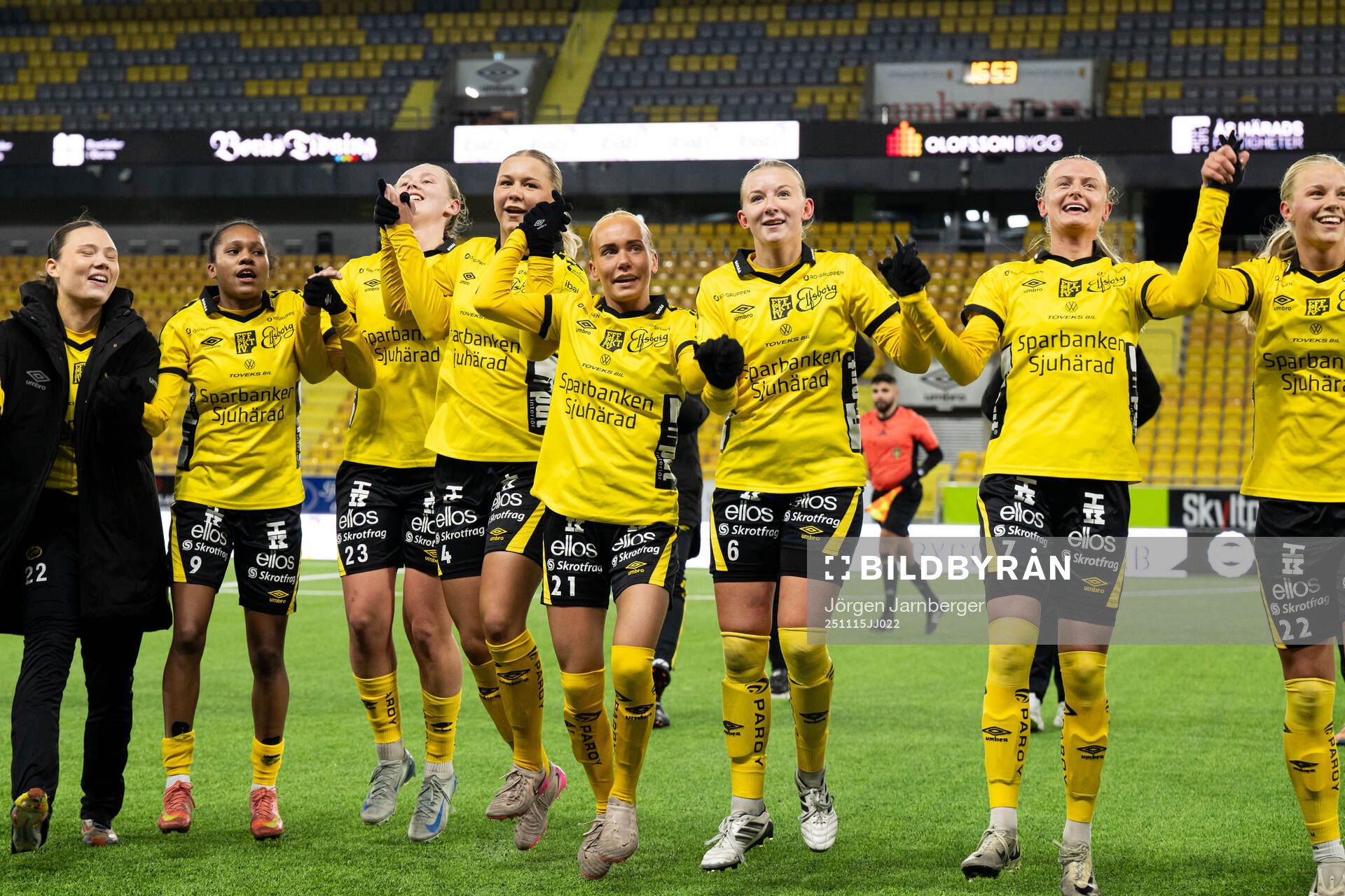 Elfsborgs spelare jublar