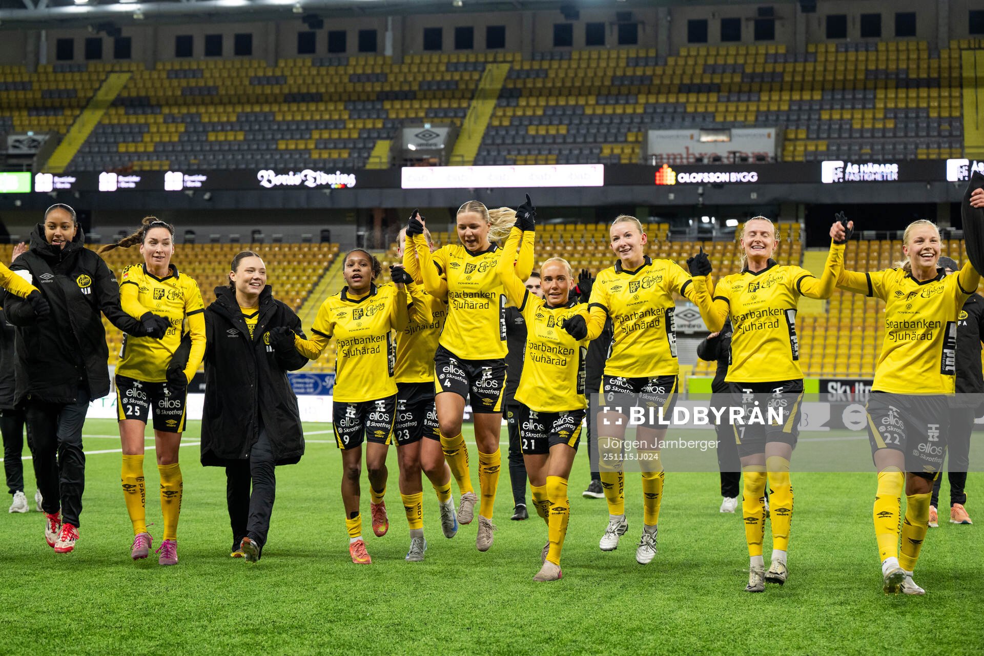 Elfsborgs spelare jublar