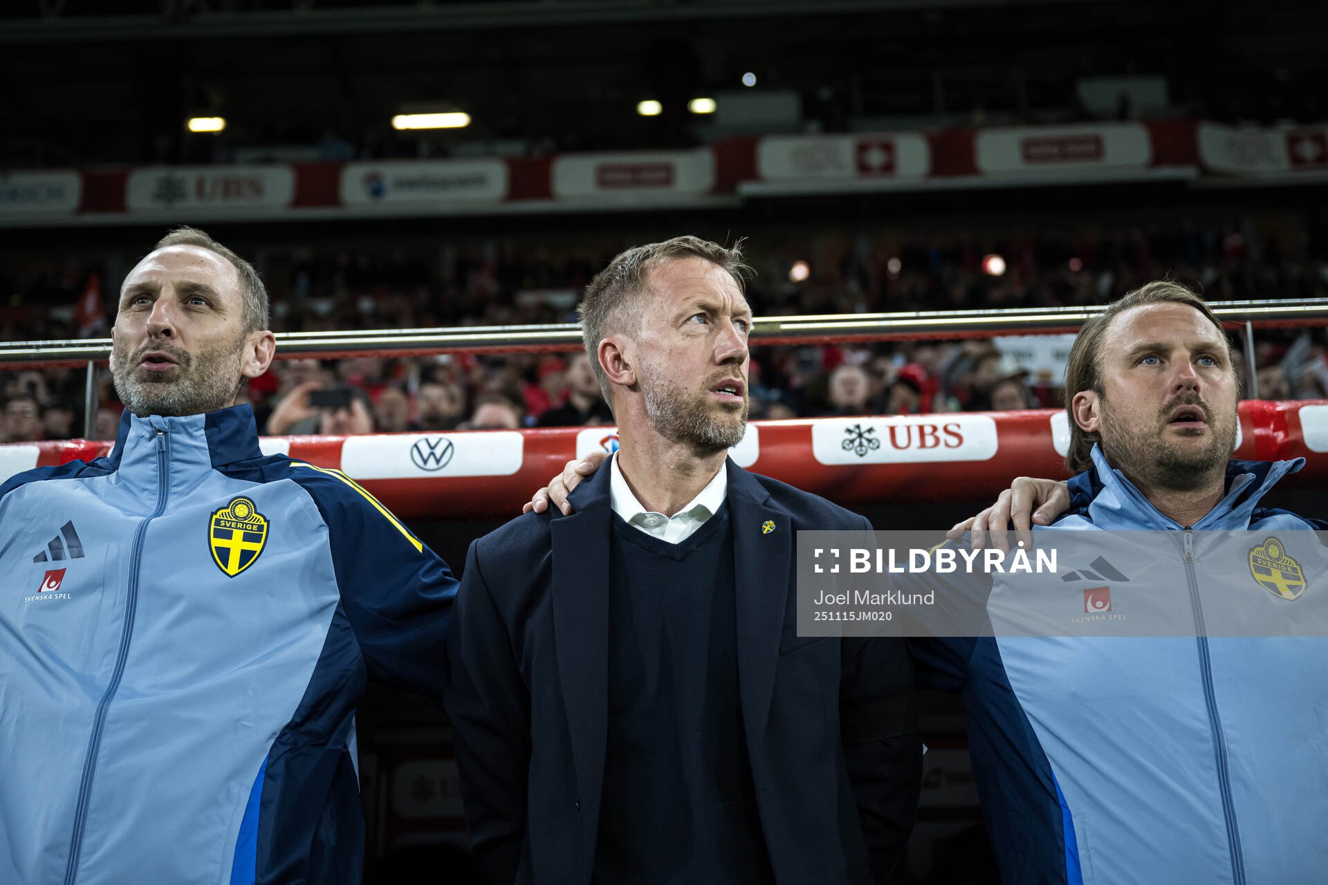 Assistant coach Andreas Georgson, Head coach Graham Potter