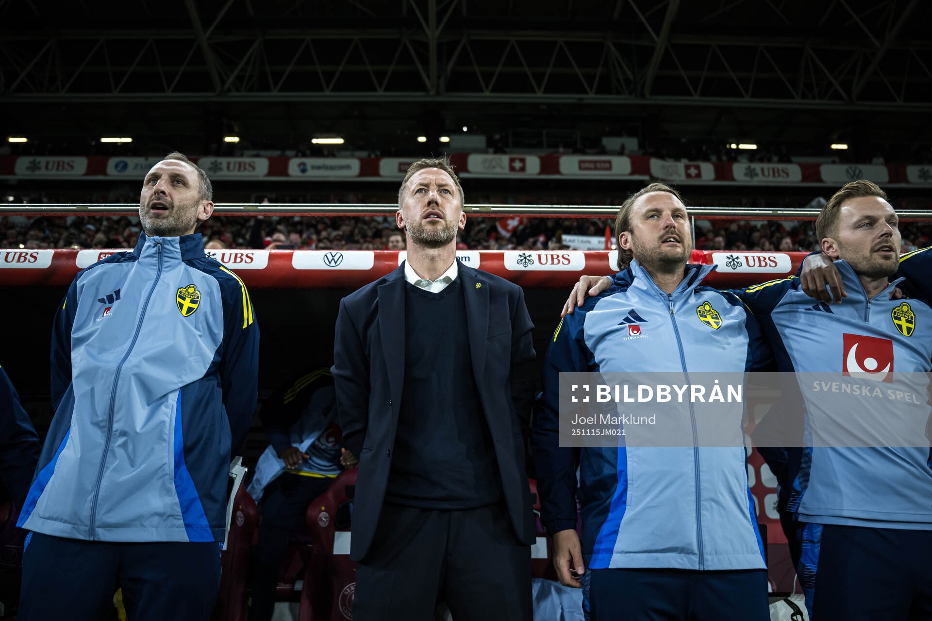 Assistant coach Andreas Georgson, Head coach Graham Potter,