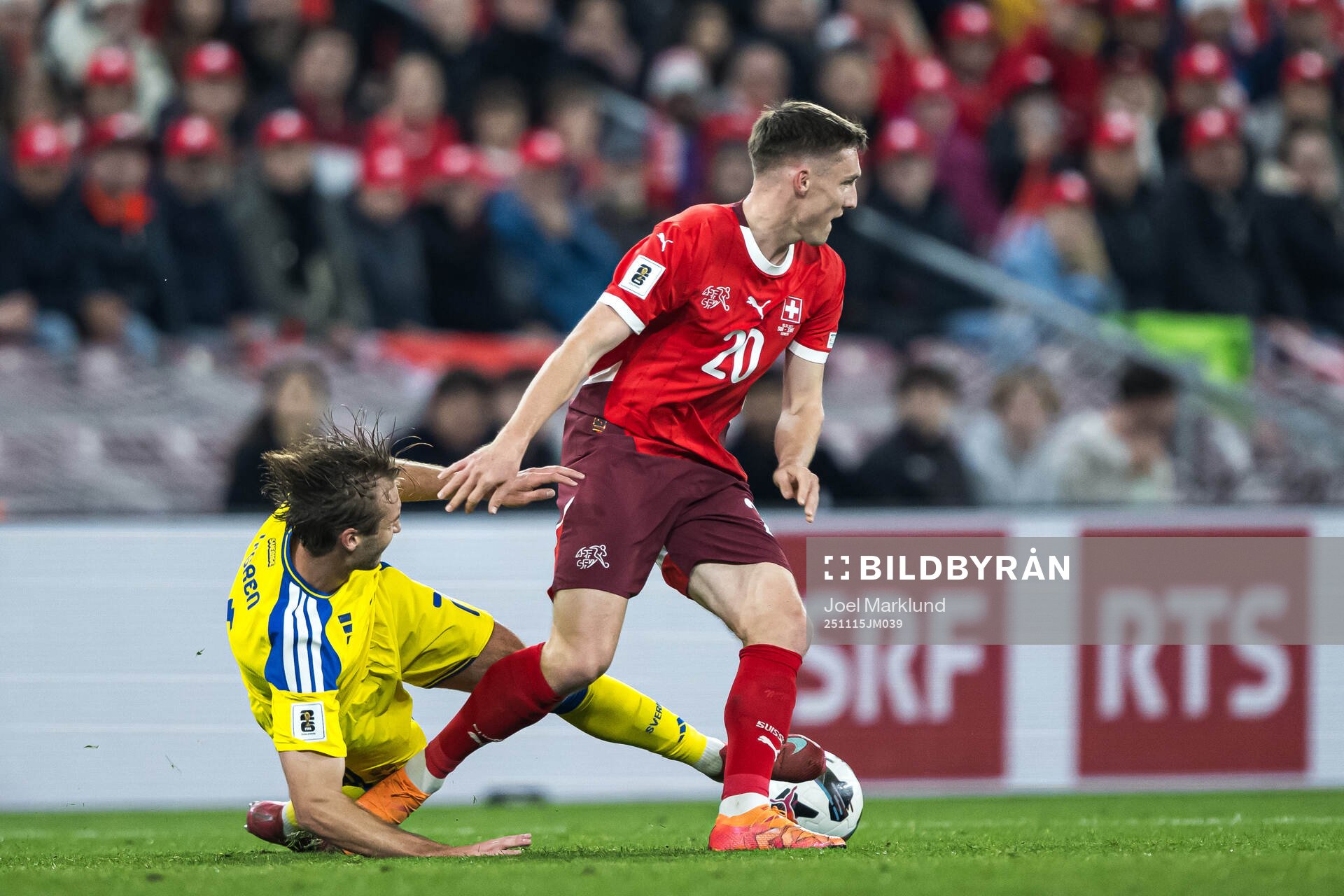 Benjamin Nygren of Sweden and Michel Aebischer of