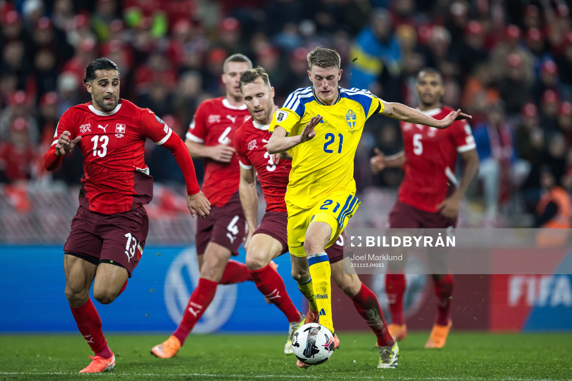 Ricardo Rodriguez and Silvan Widmer of Switzerland against