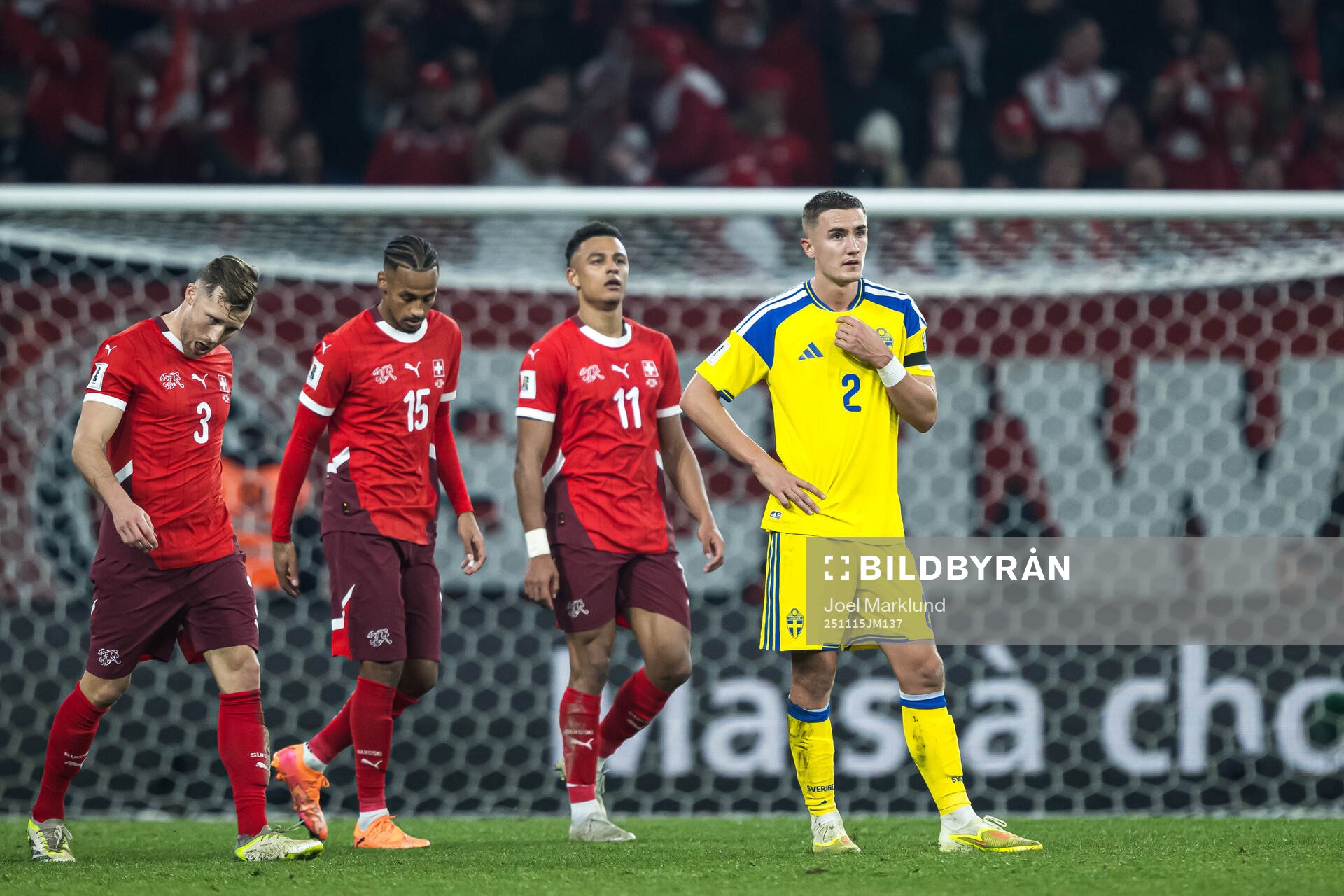 Gustaf Lagerbielke of Sweden looks dejected