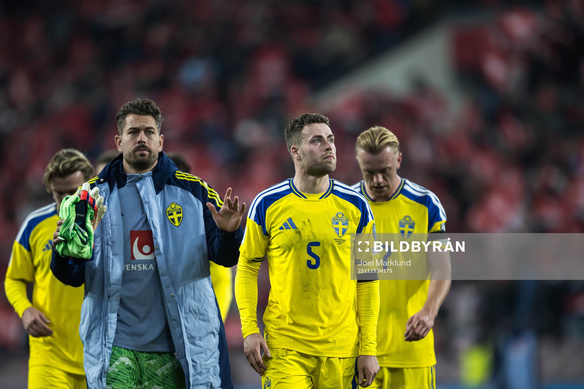 Goalkeeper Kristoffer Nordfeldt, Gabriel Gudmundsson, and