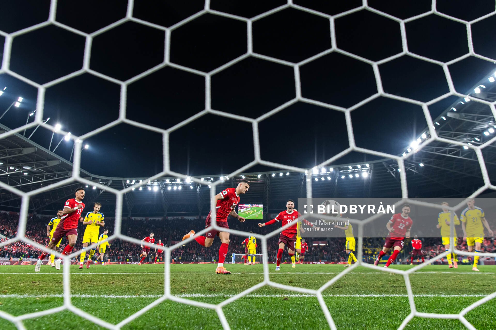 Dan Ndoye, Granit Xhaka, Ruben Vargas and Fabian Rieder of