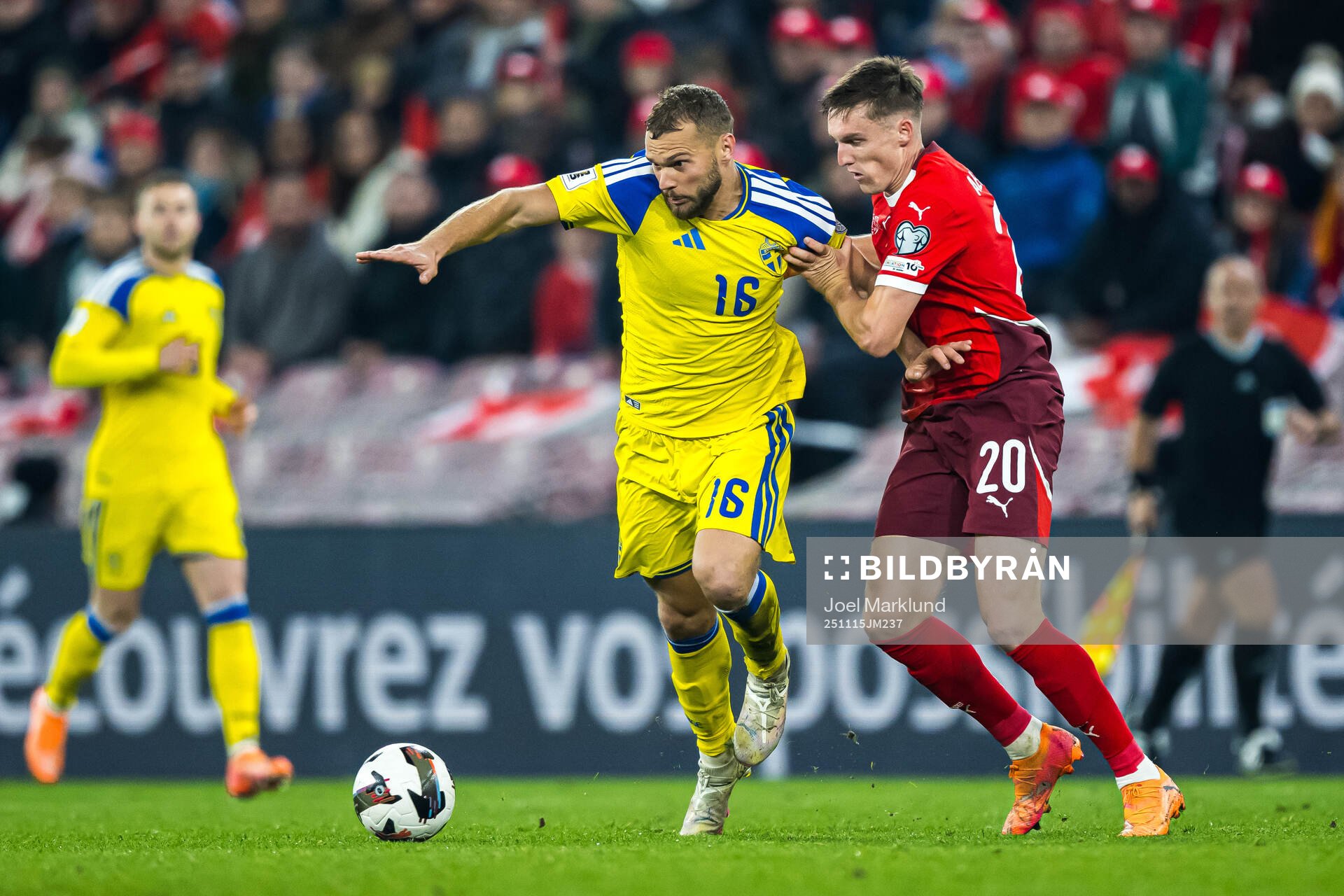 Jesper Karlström of Sweden and Michel Aebischer of