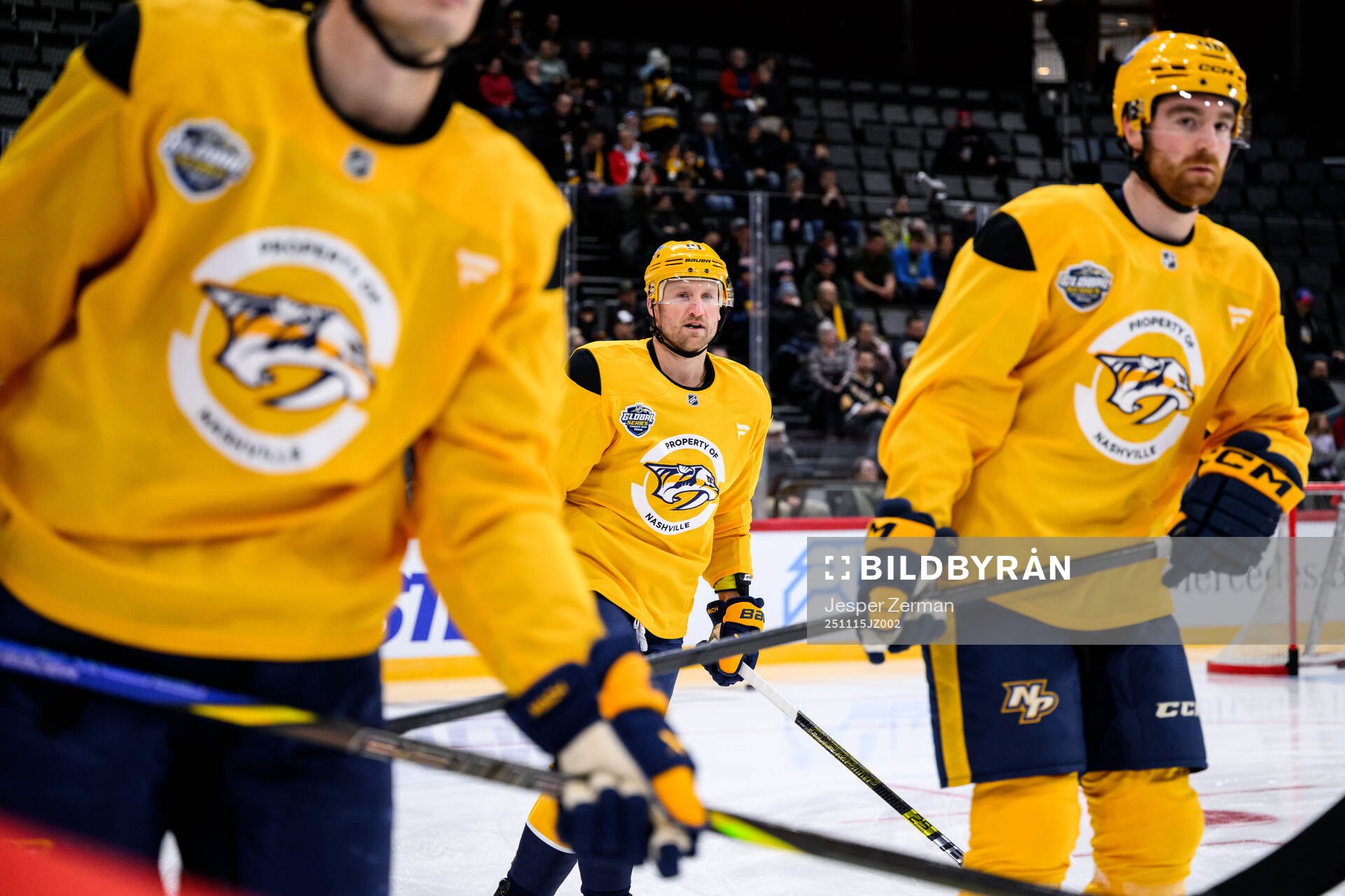 Steven Stamkos at a practice session with Nashville