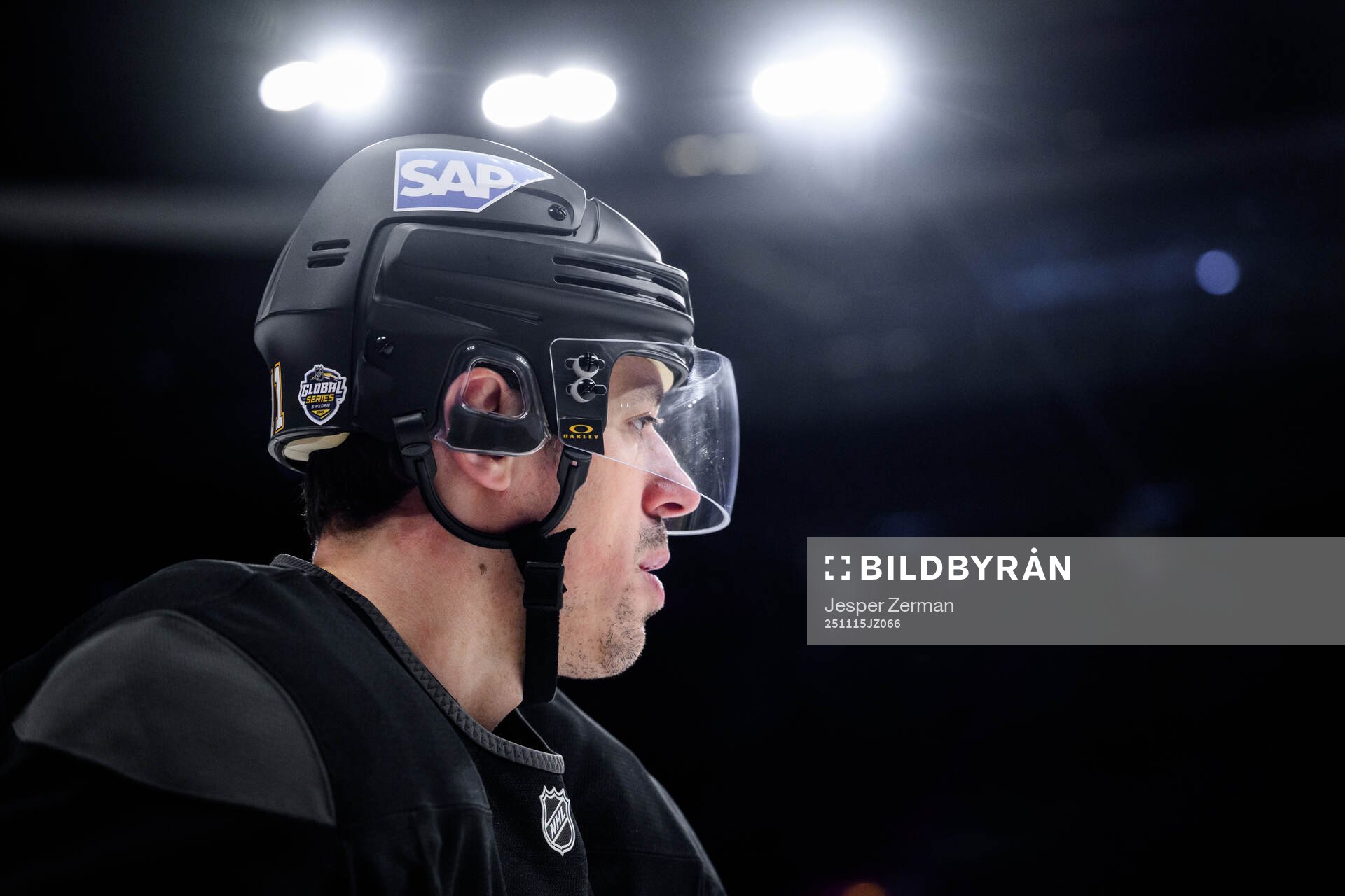 Evgeni Malkin at a practice session with Pittsburgh Penguins