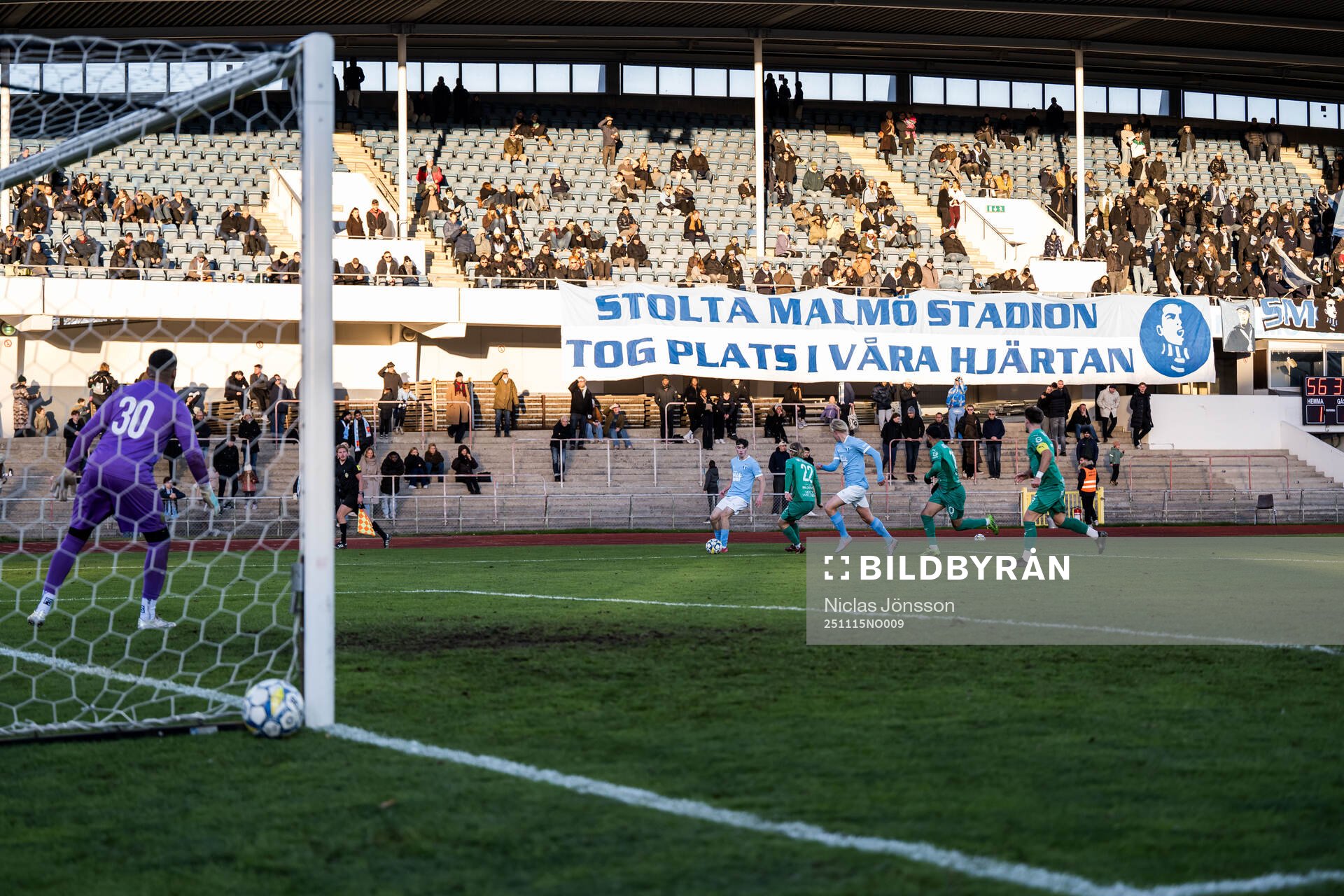 Vy över Malmö stadion