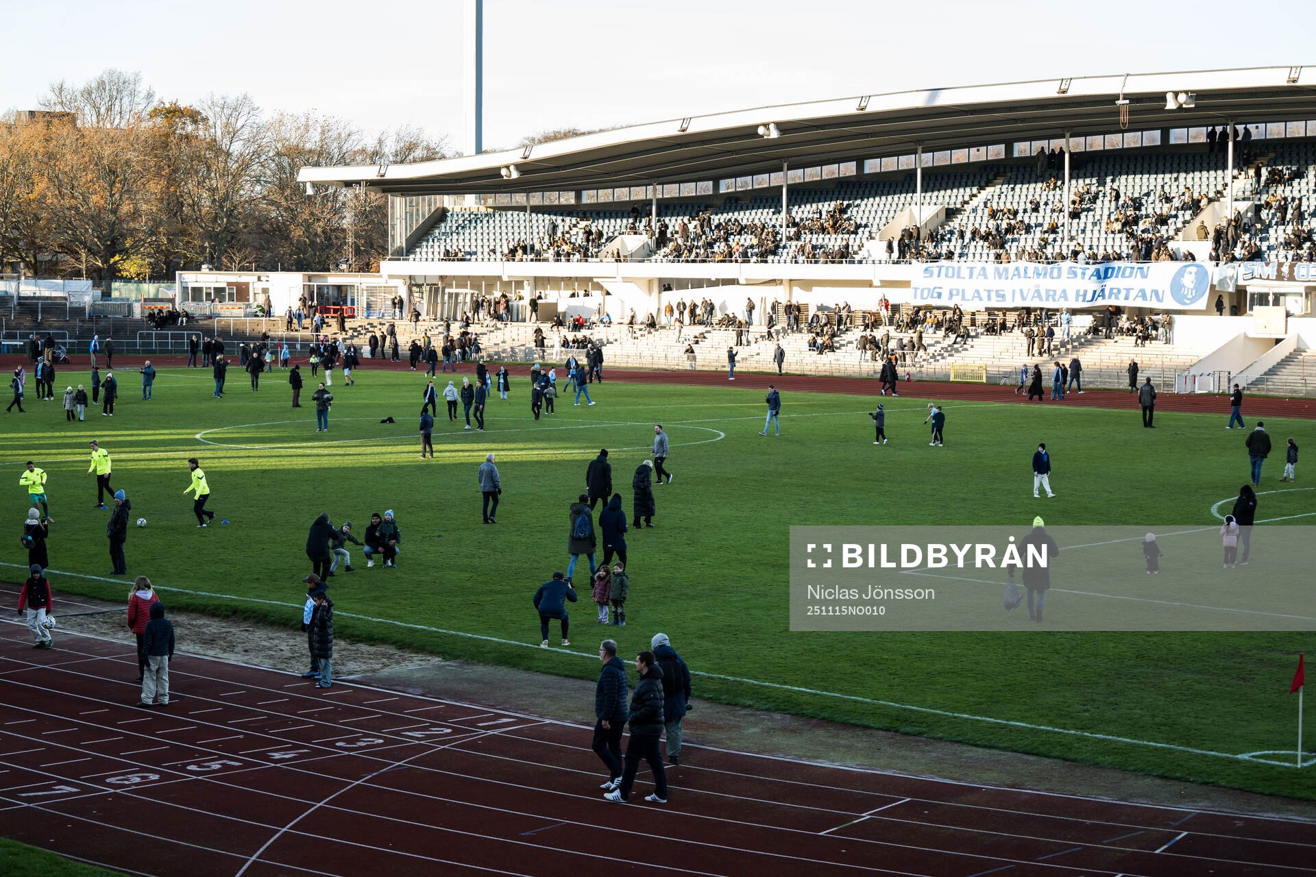 Vy över Malmö stadion