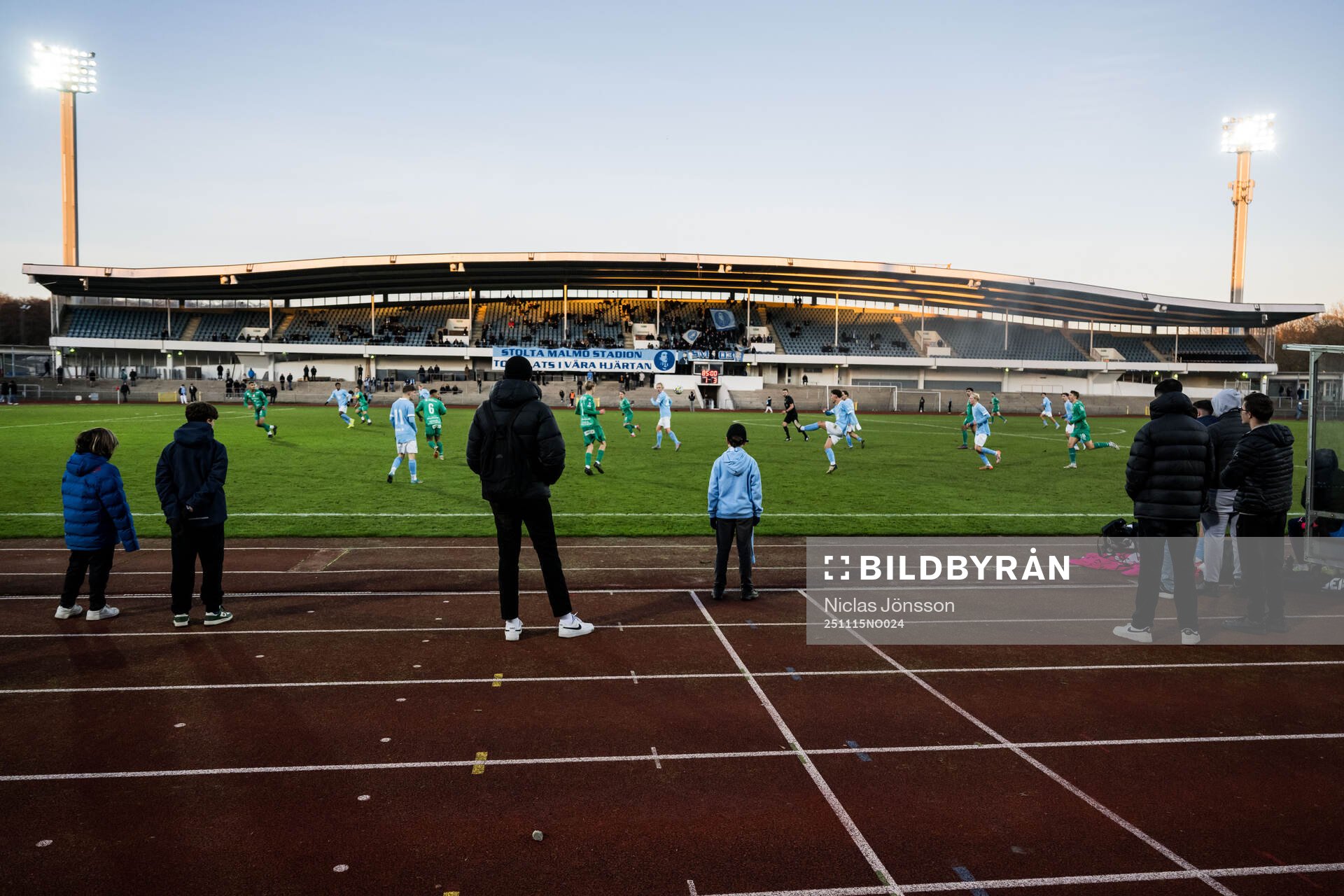Vy över Malmö stadion