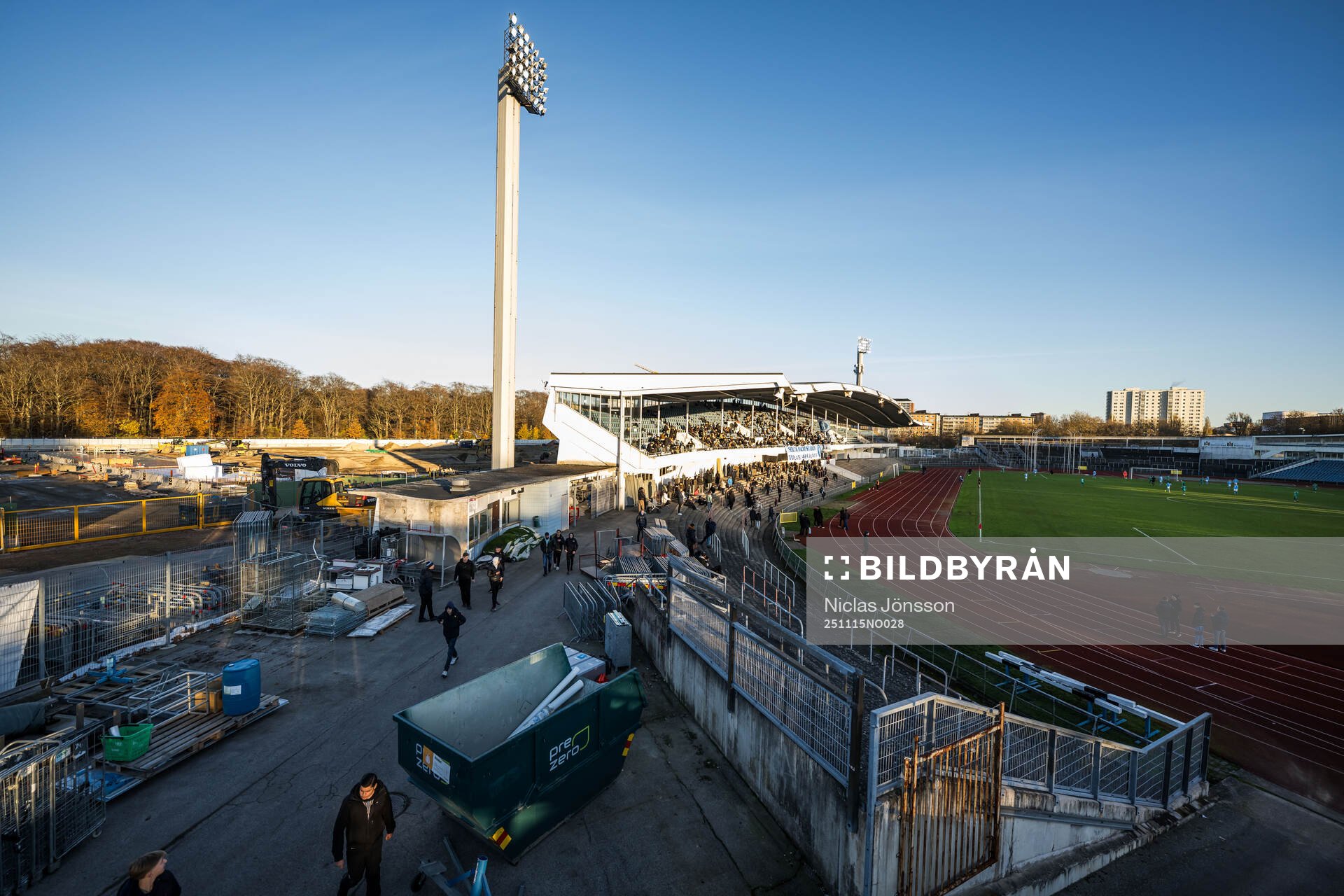 Vy över Malmö stadion