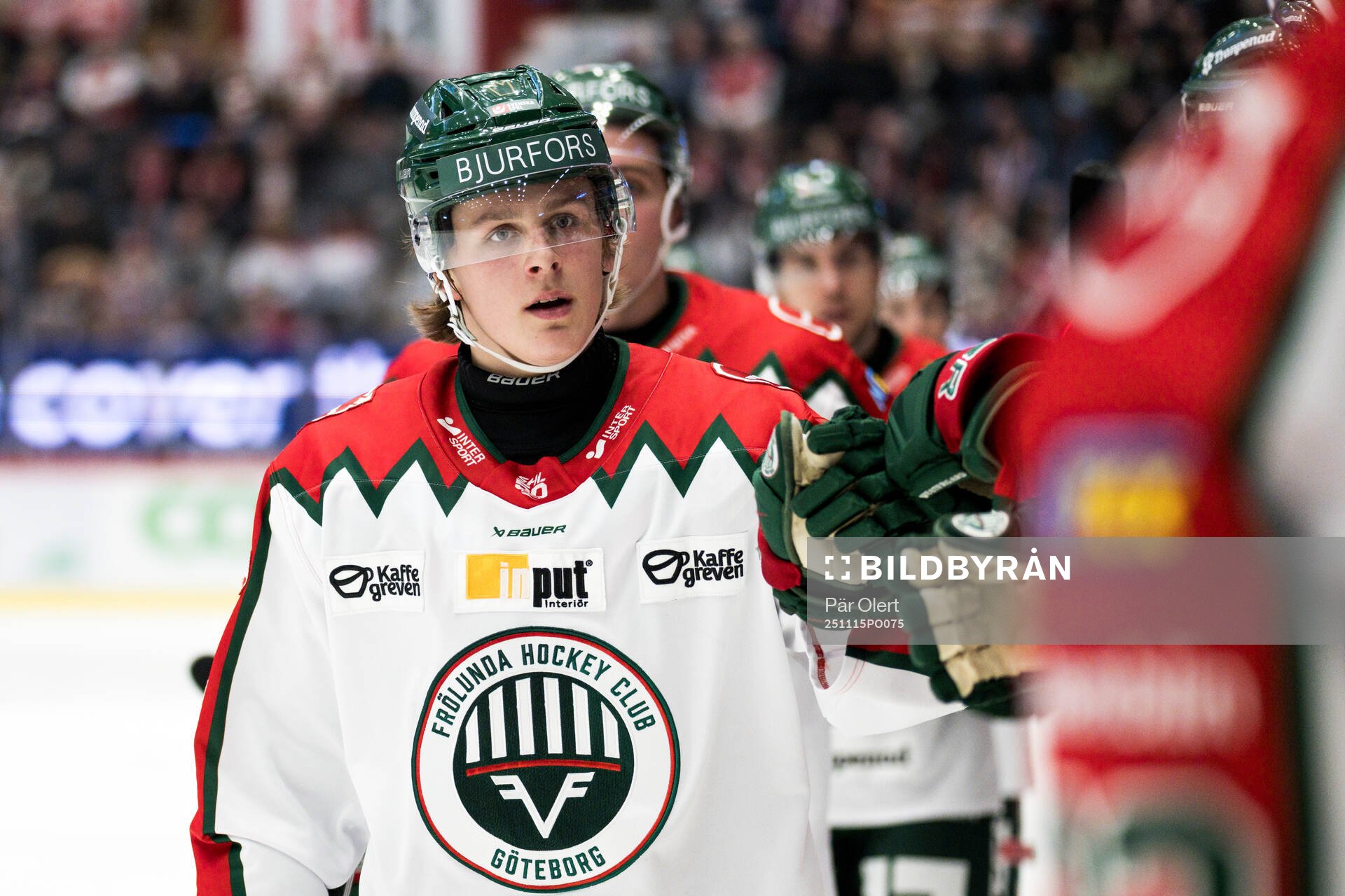 Frölundas Ivar Stenberg jublar